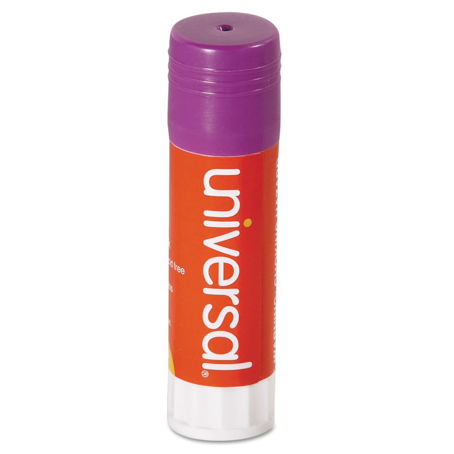  Universal UNV74750 Glue Stick, 0.74 oz, Applies Purple, Dries Clear, 12/Pack (UNV74750) 