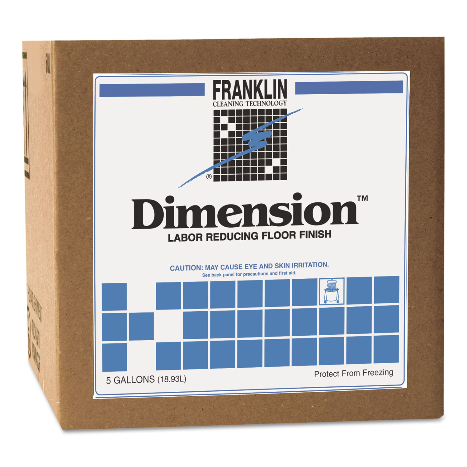  Franklin Cleaning Technology F330225 Dimension Labor Reducing Floor Finish, 5gal Cube (FKLF330225) 