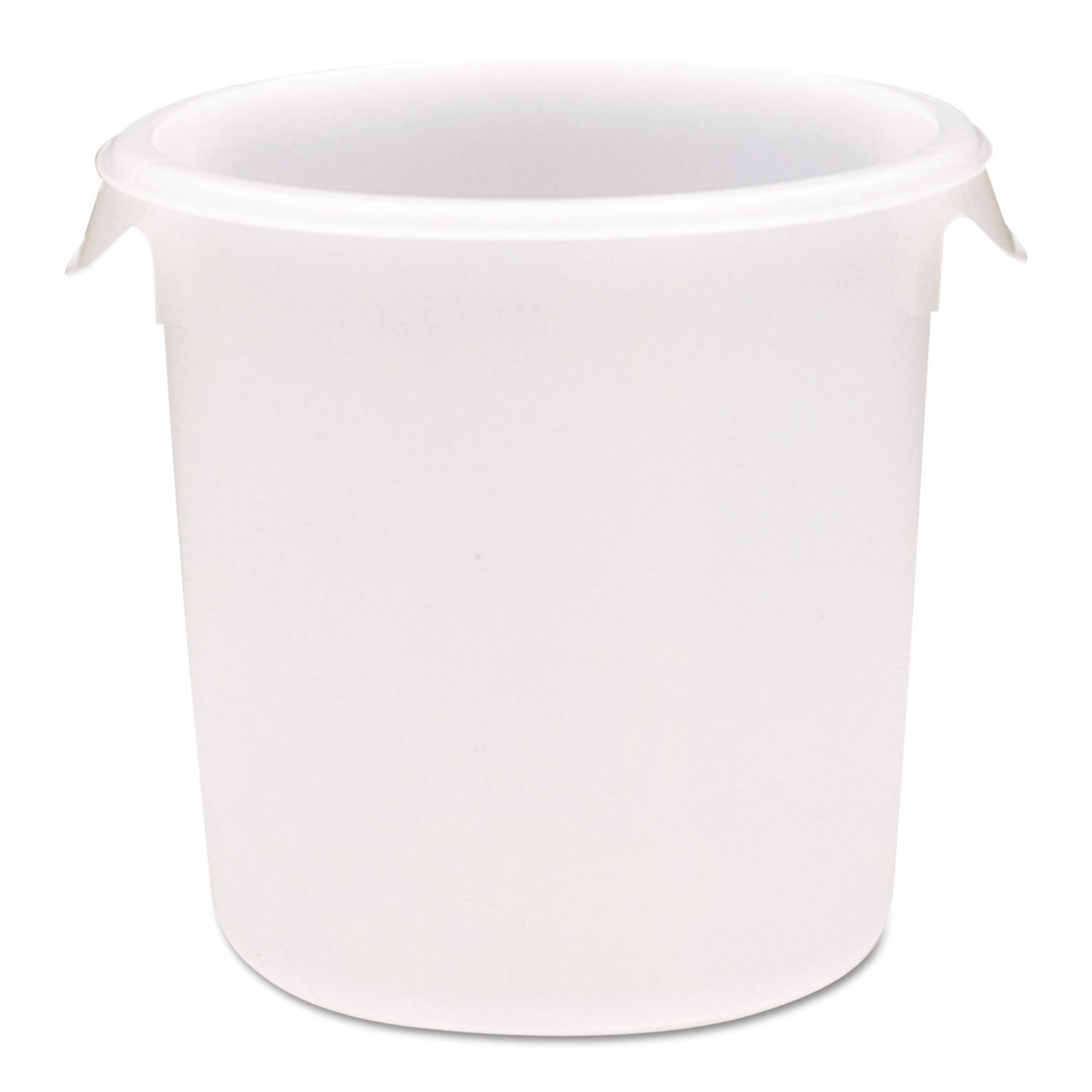 Round Storage Containers, White, 8 qt, 10 5/8