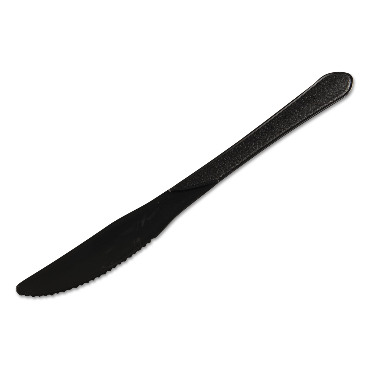  GEN GENHYBKN Heavyweight Cutlery, Knives, 7 1/4, Polypropylene, Black, 1000/Carton (GENHYBKN) 