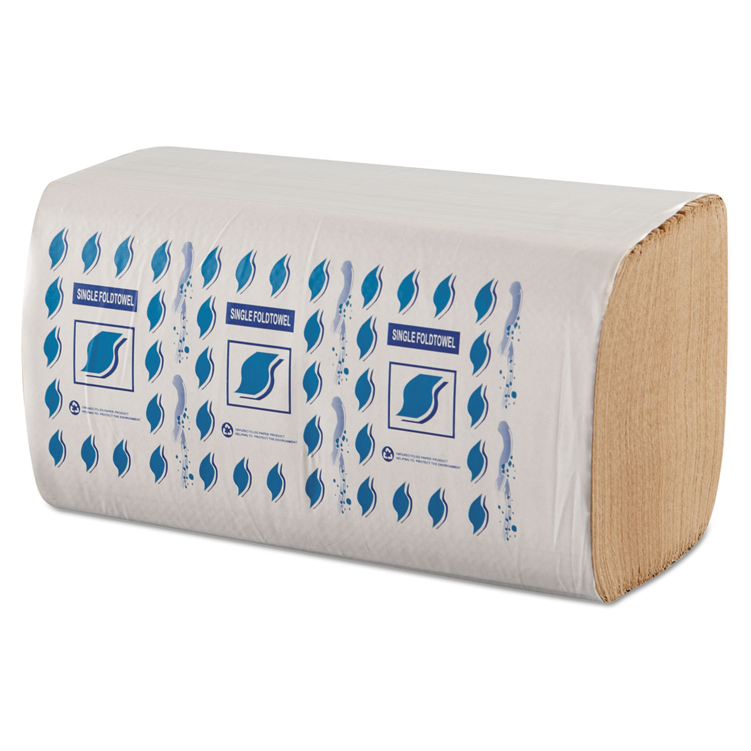  GEN GENSF5001K Single-Fold Paper Towels, 1-Ply, Kraft, 9 x 9 1/4 (GENSF5001K) 