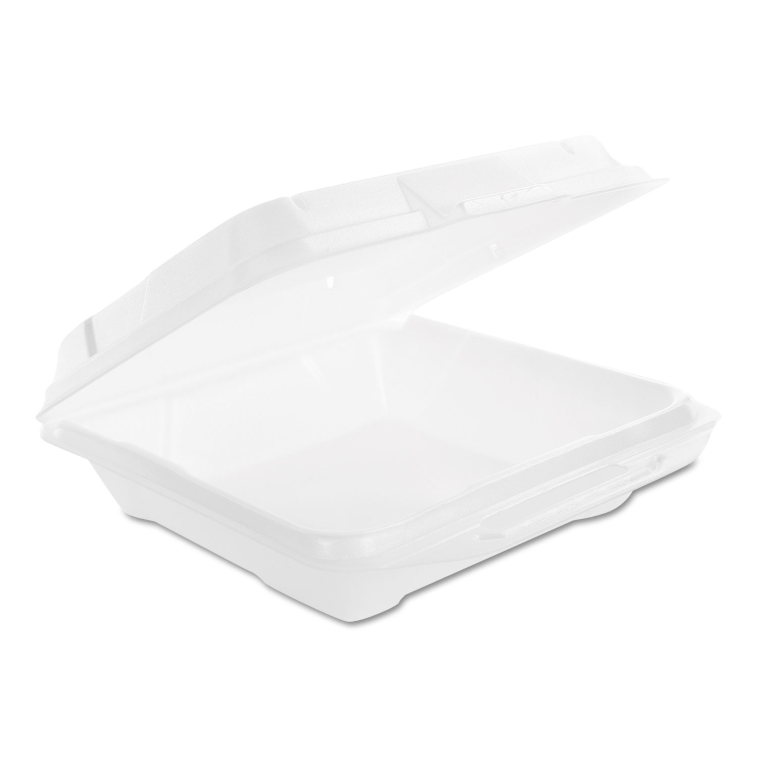  Genpak 20010-V--- Hinged Carryout Containers, Foam, White, Vented, 9 1/4W x 9 1/4D x 3H, 200/CT (GNP20010V) 