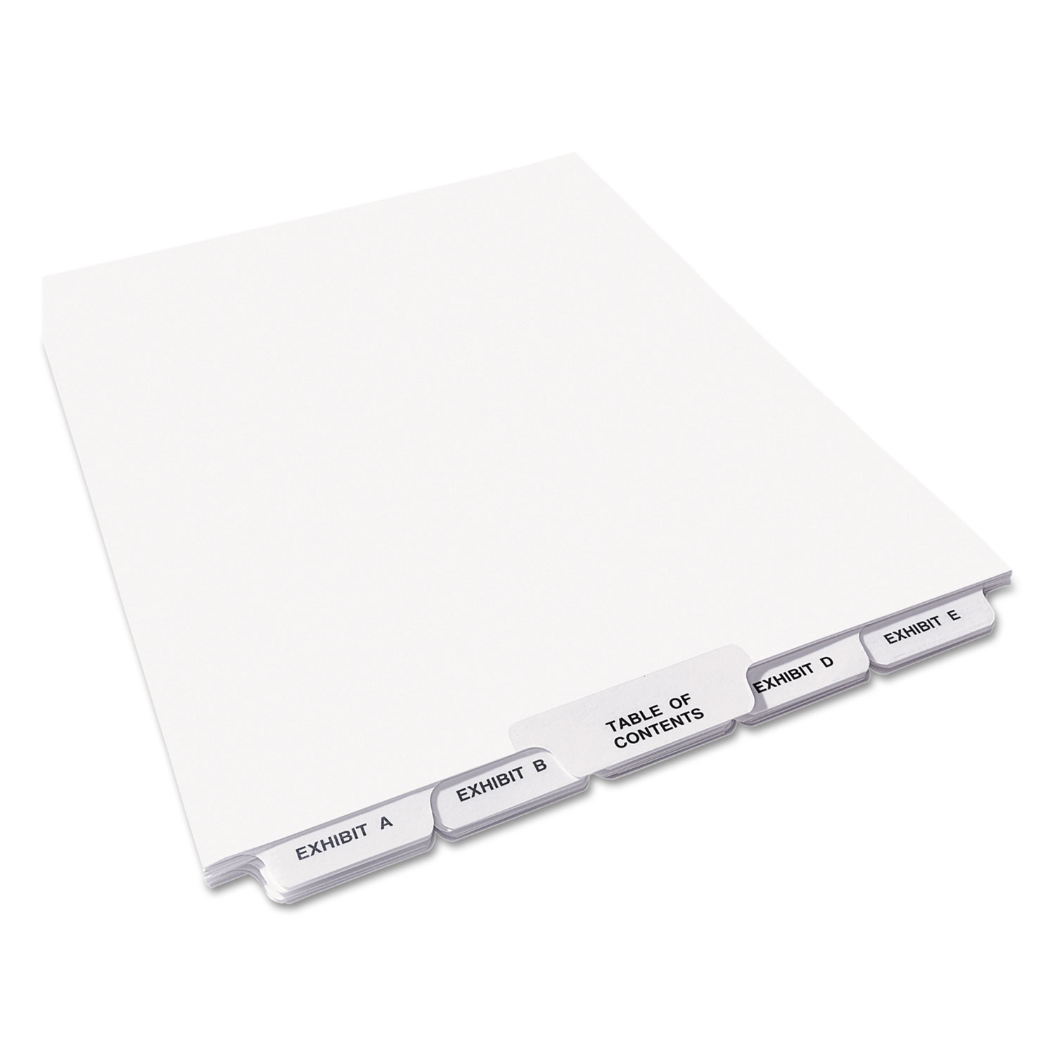  Avery 11376 Preprinted Legal Exhibit Bottom Tab Index Dividers, Avery Style, 27-Tab, Exhibit A to Exhibit Z, 11 x 8.5, White, 1 Set (AVE11376) 