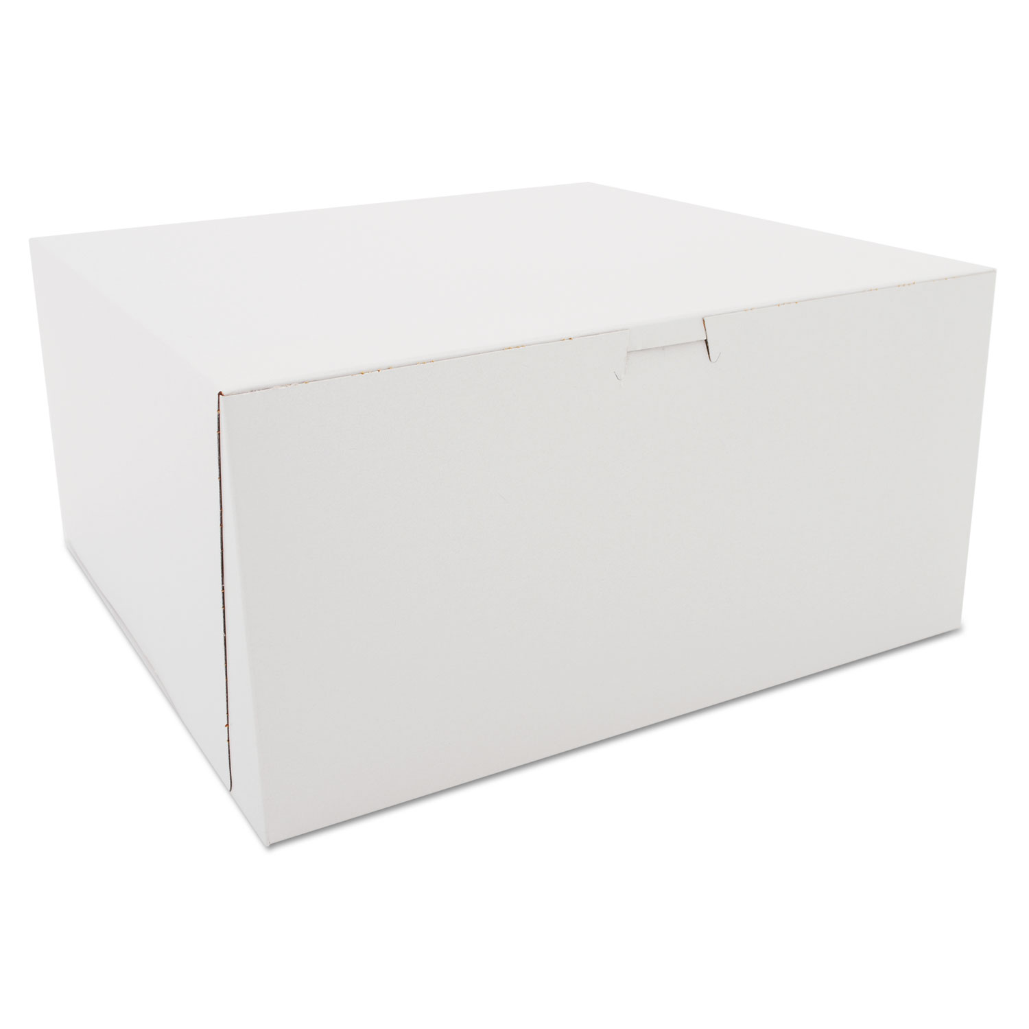 Tuck-Top Bakery Boxes, White, Paperboard, 12 x 12 x 6