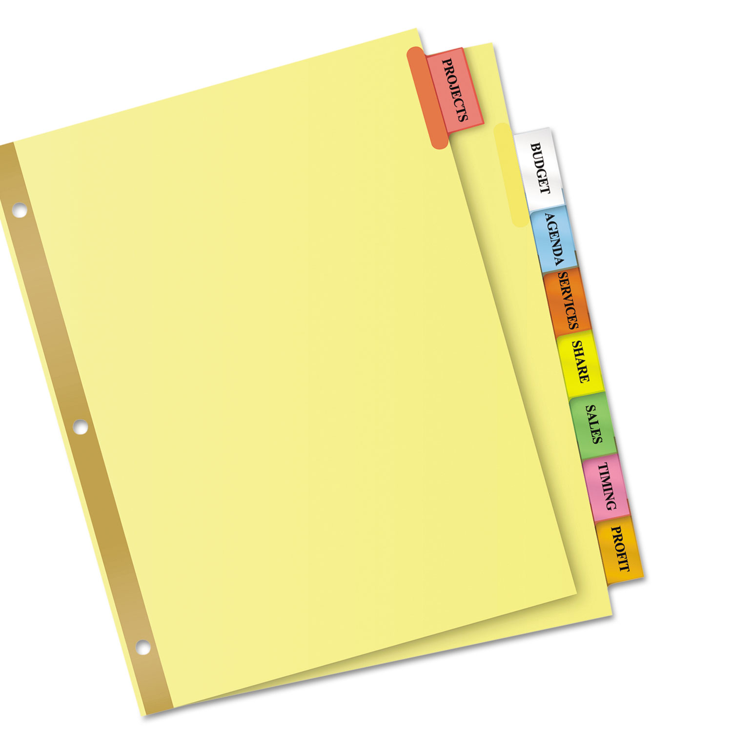 Insertable Big Tab Dividers, 8Tab, Letter RAM Discount Computer Supplies