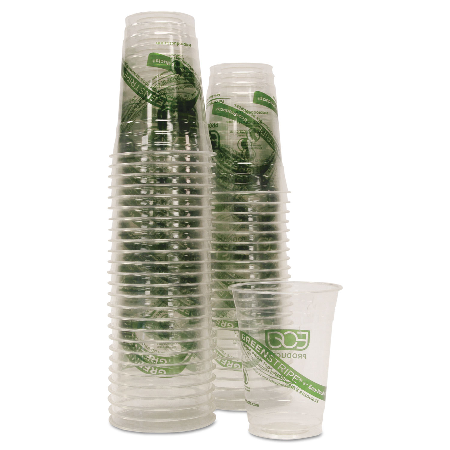 GreenStripe Renewable/Compostable Cold Cups Conv Pack, 16oz, 50/PK, 10 PK/CT