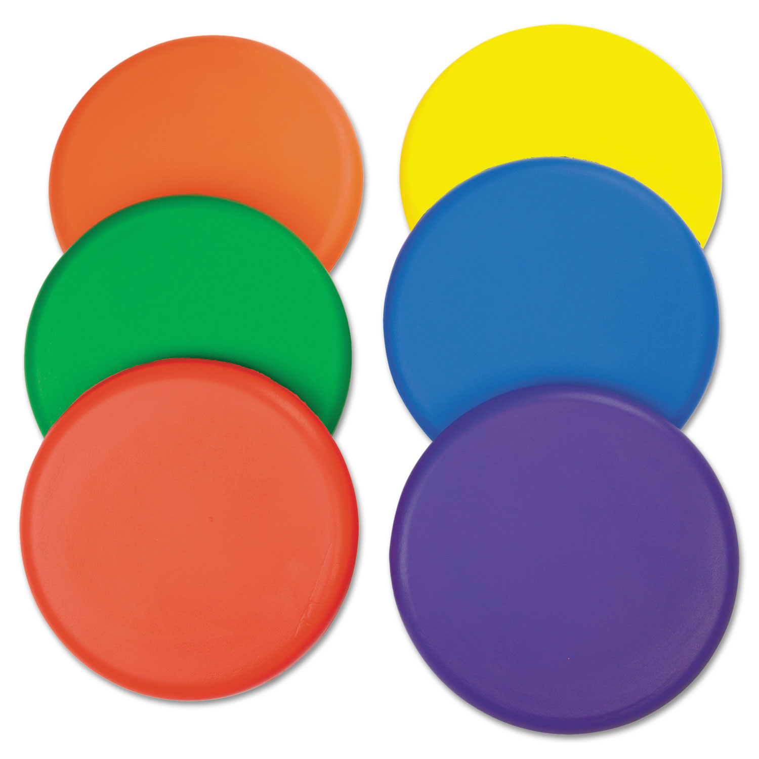 Rhino Skin Foam Discs, Set of 6 Assorted Color Discs