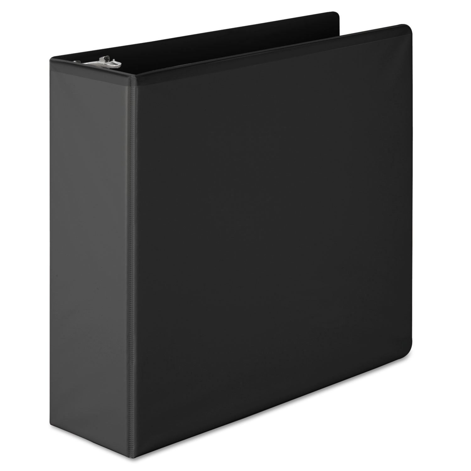 Heavy-Duty Round Ring View Binder w/Extra-Durable Hinge, 3 Cap, Black