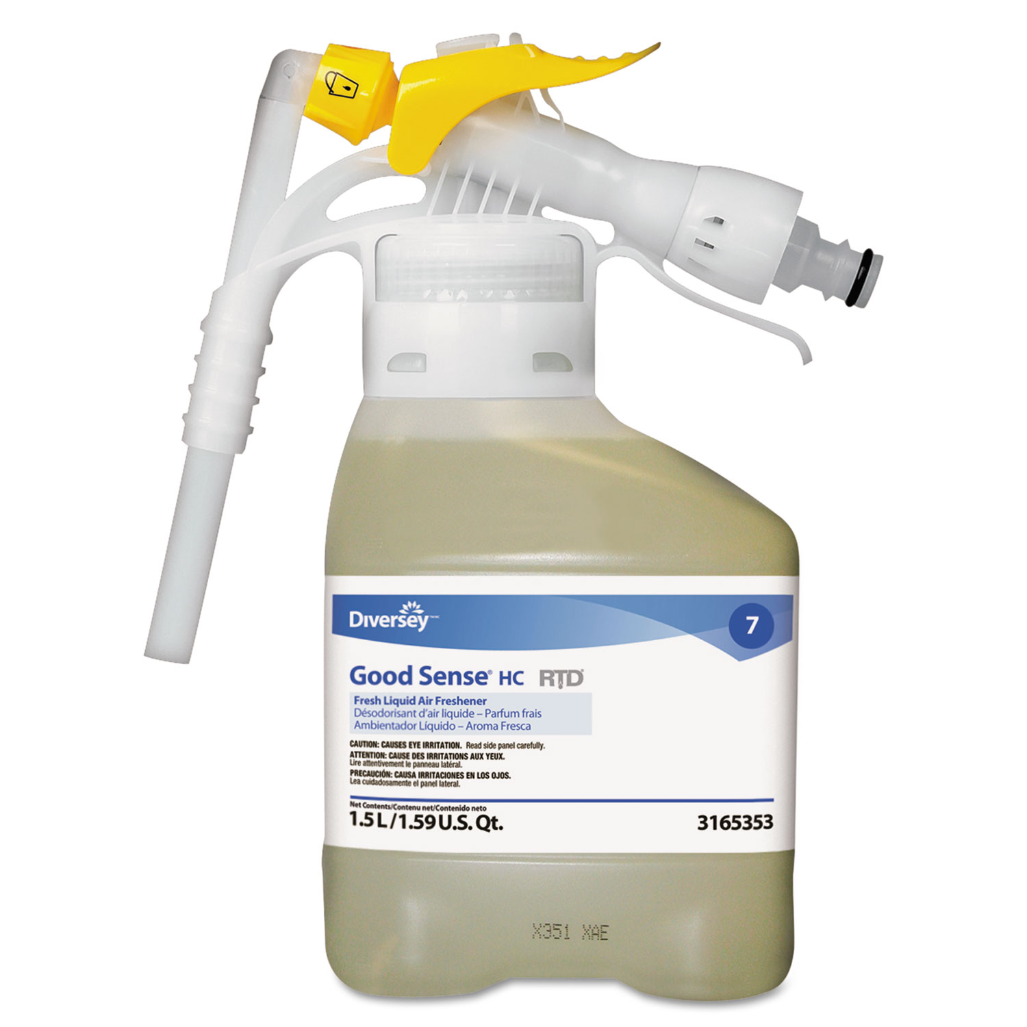  Diversey 93165353 Good Sense Liquid Odor Counteractant, Fresh, 1.5 L RTD Bottle, 2/Carton (DVO93165353) 