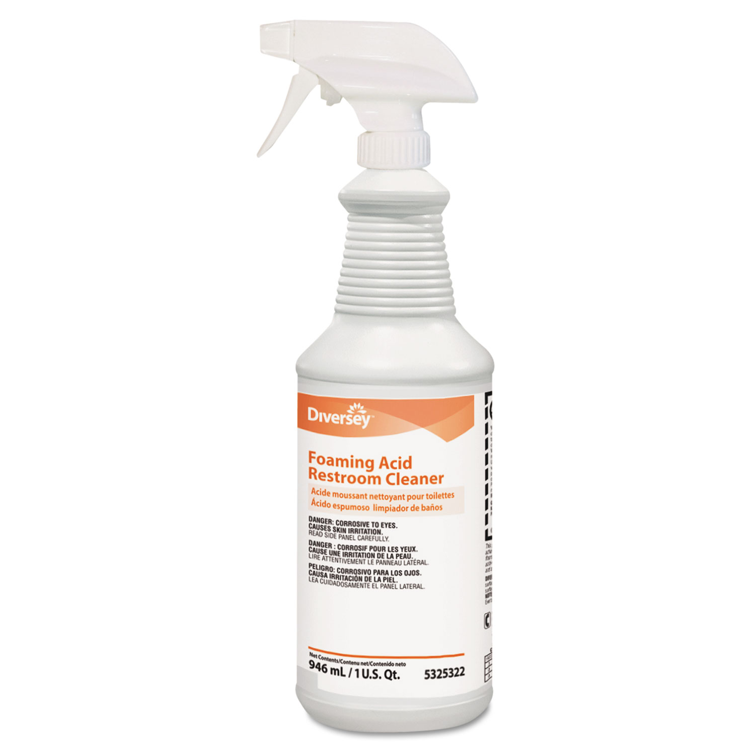  Diversey 95325322 Foaming Acid Restroom Cleaner, Fresh Scent, 32 oz Spray Bottle, 12/Carton (DVO95325322) 