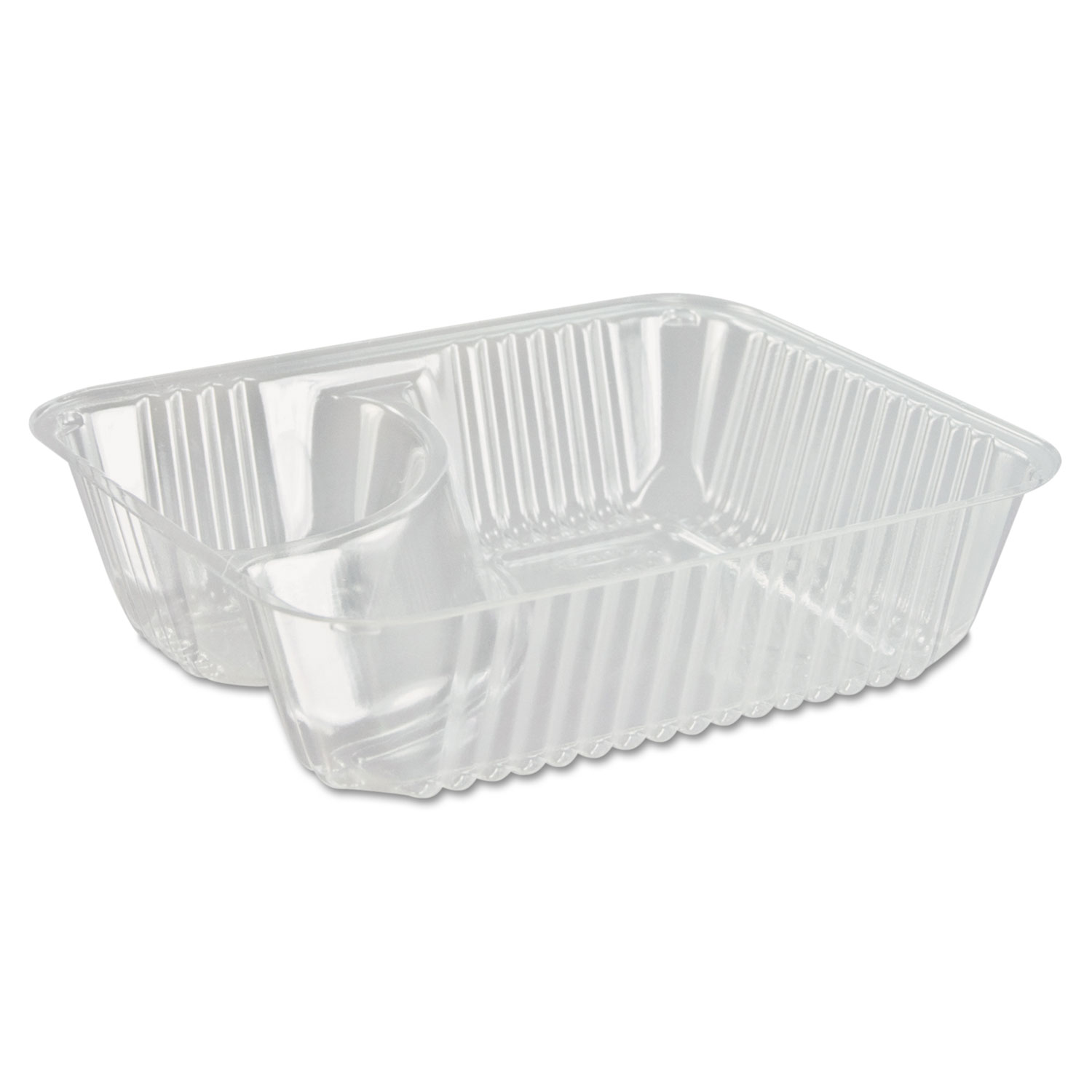  Dart C56NT2 ClearPac Small Nacho Tray, 2-Compartments, Clear, 125/Bag (DCCC56NT2) 
