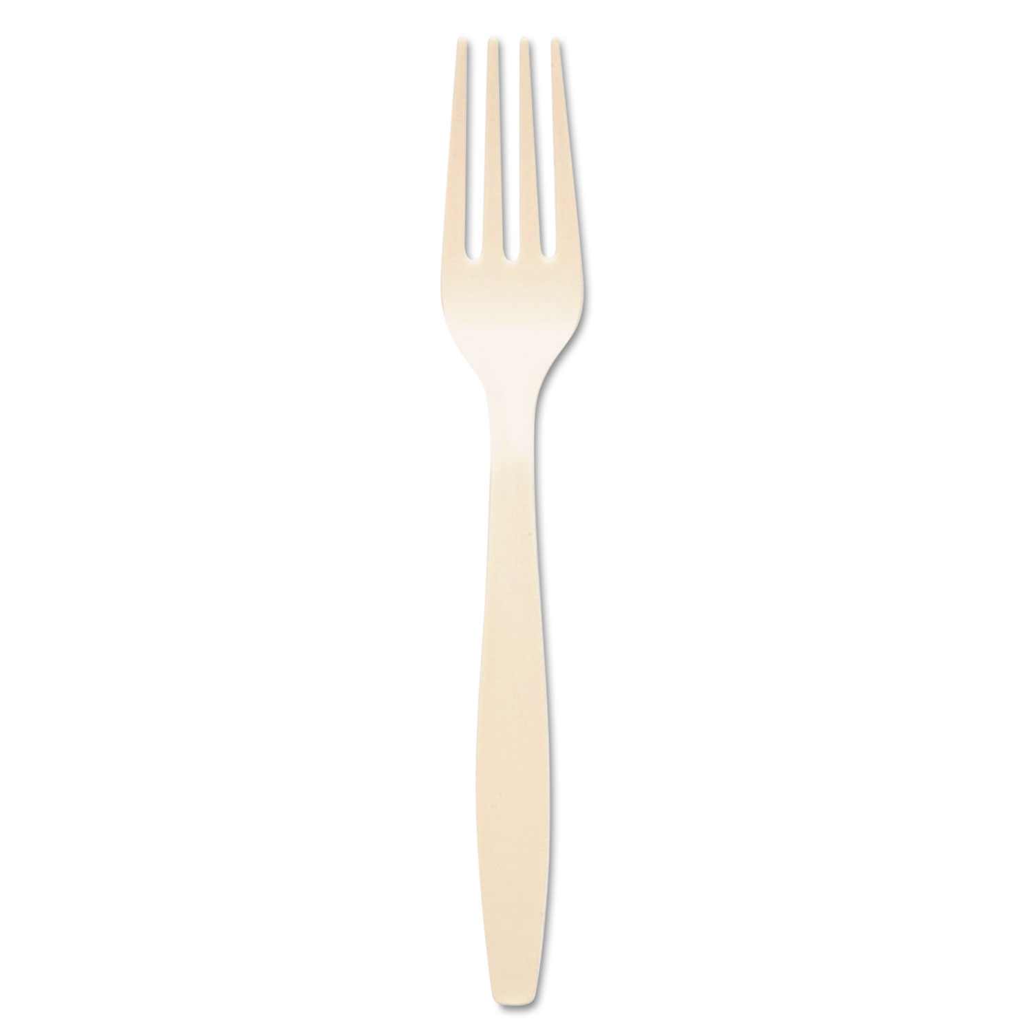 Heavyweight Polystyrene Forks, Champagne, 1000/Case
