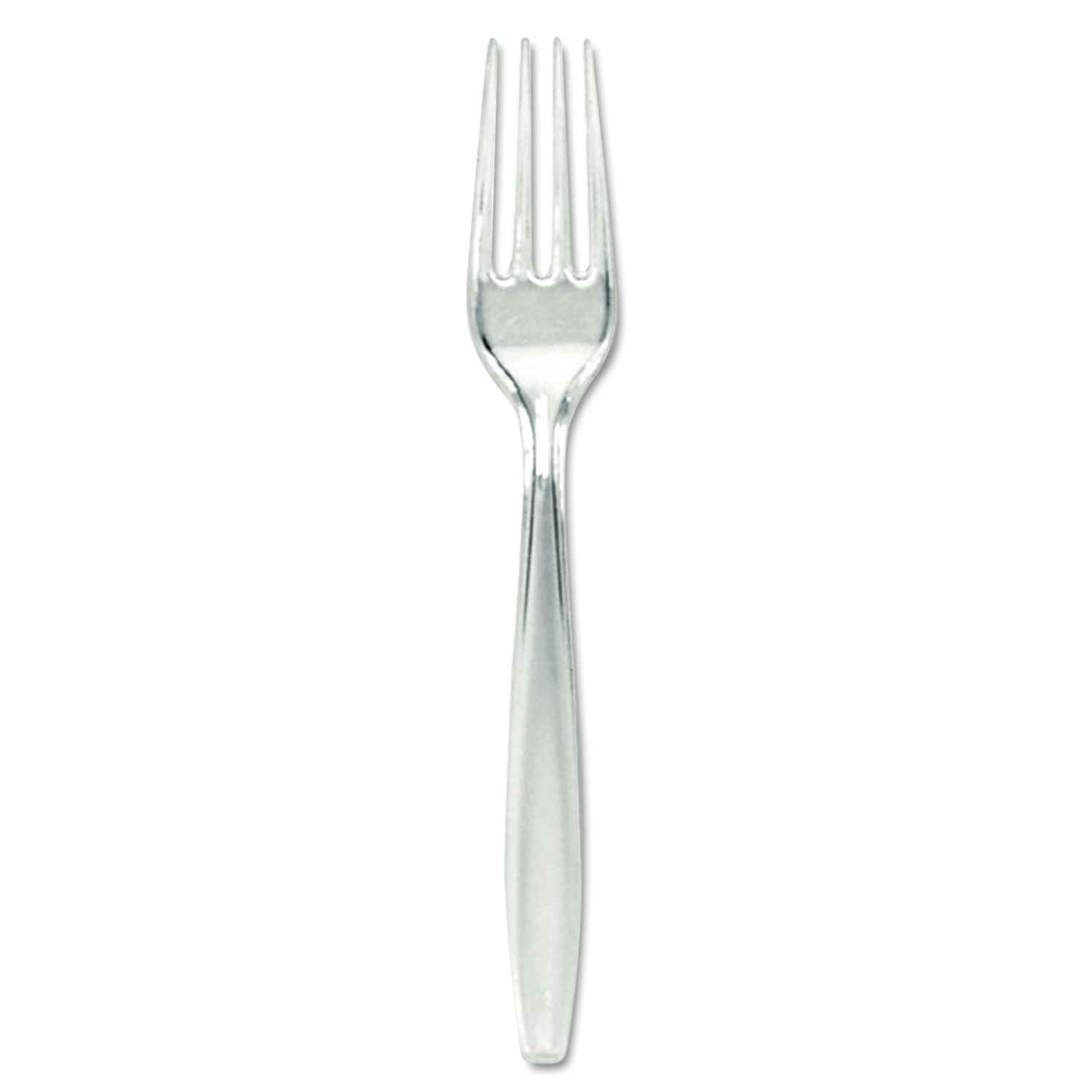  Dixie FH017 Plastic Cutlery, Forks, Heavyweight, Clear (DXEFH017) 