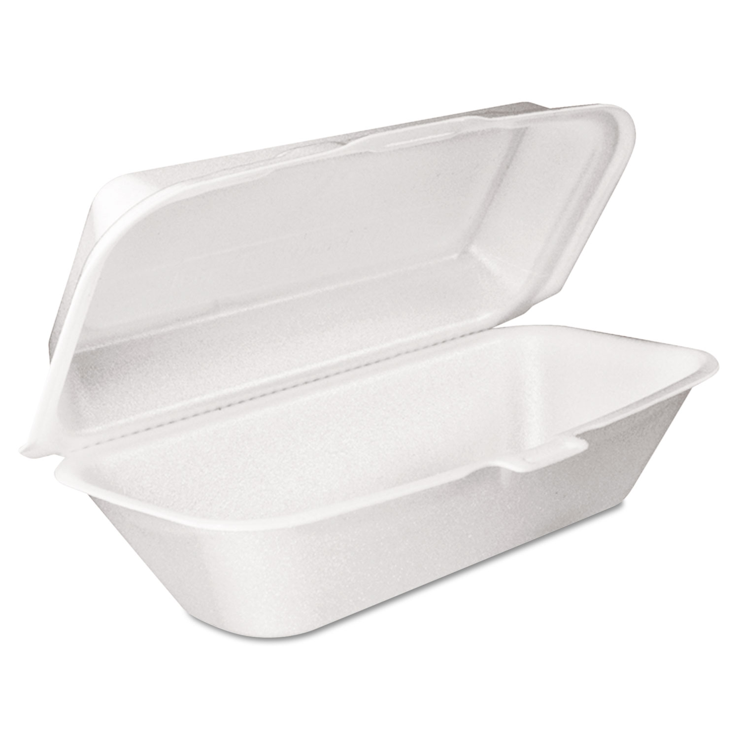  Dart 99HT1R Foam Hoagie Container with Removable Lid, 9-4/5x5-3/10x3-3/10, White, 125/Bag (DCC99HT1R) 