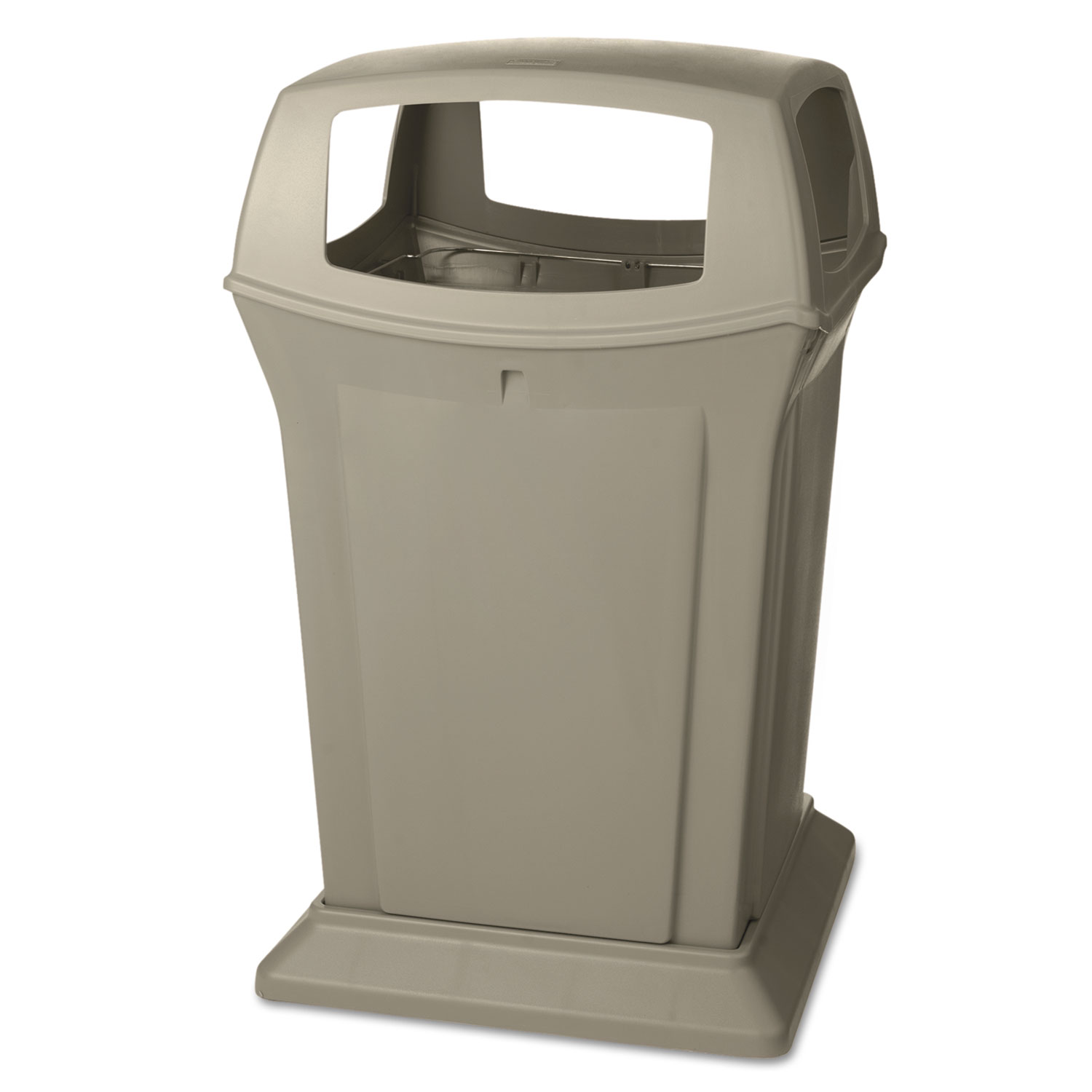  Rubbermaid Commercial FG917388BEIG Ranger Fire-Safe Container, Square, Structural Foam, 45 gal, Beige (RCP917388BEI) 