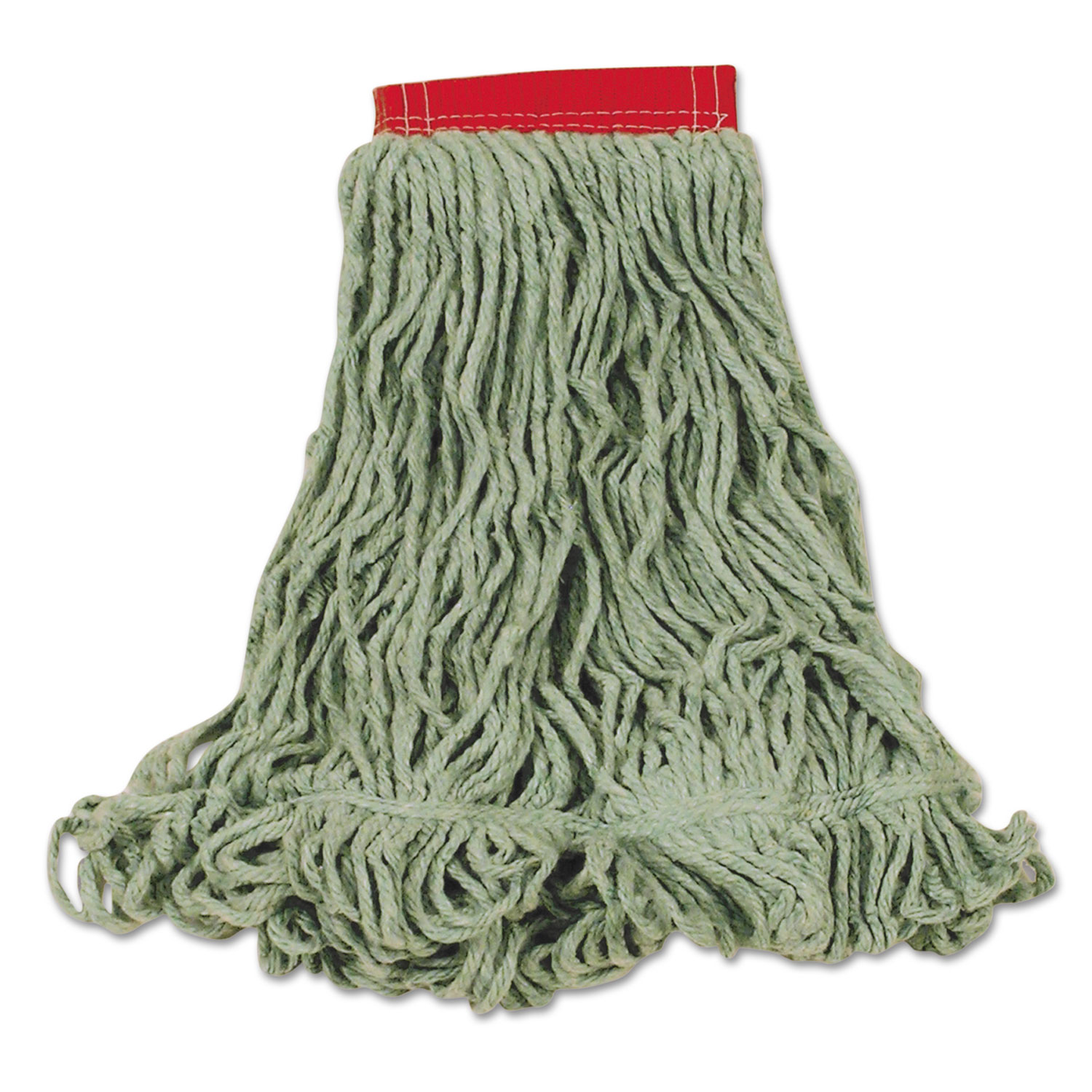  Rubbermaid Commercial FGD25306GR00 Super Stitch Blend Mop Heads, Cotton/Synthetic, Green, Large (RCPD253GRE) 