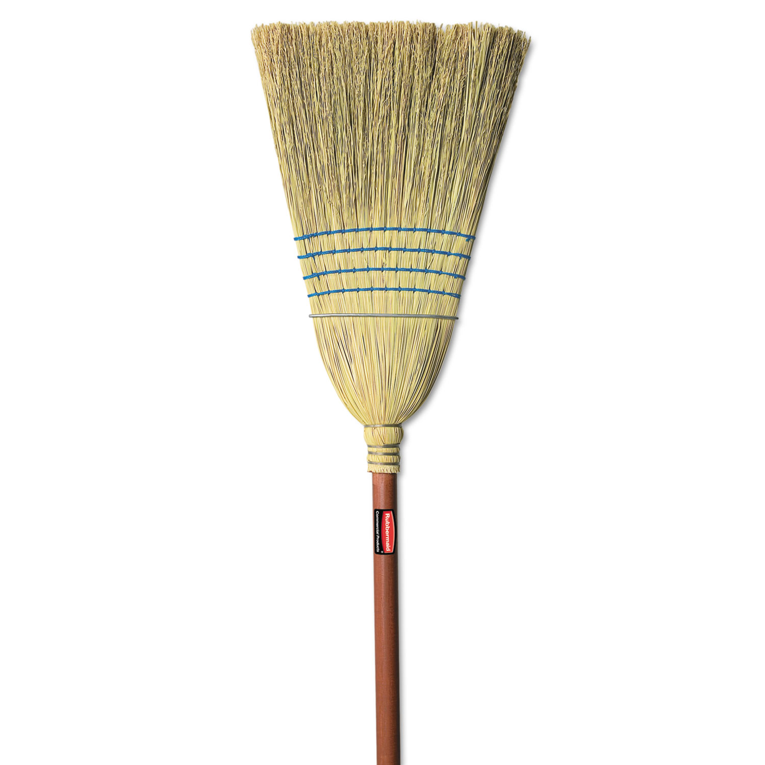  Rubbermaid Commercial FG638300BLUE Warehouse Corn-Fill Broom, 38-in Handle, Blue (RCP6383) 