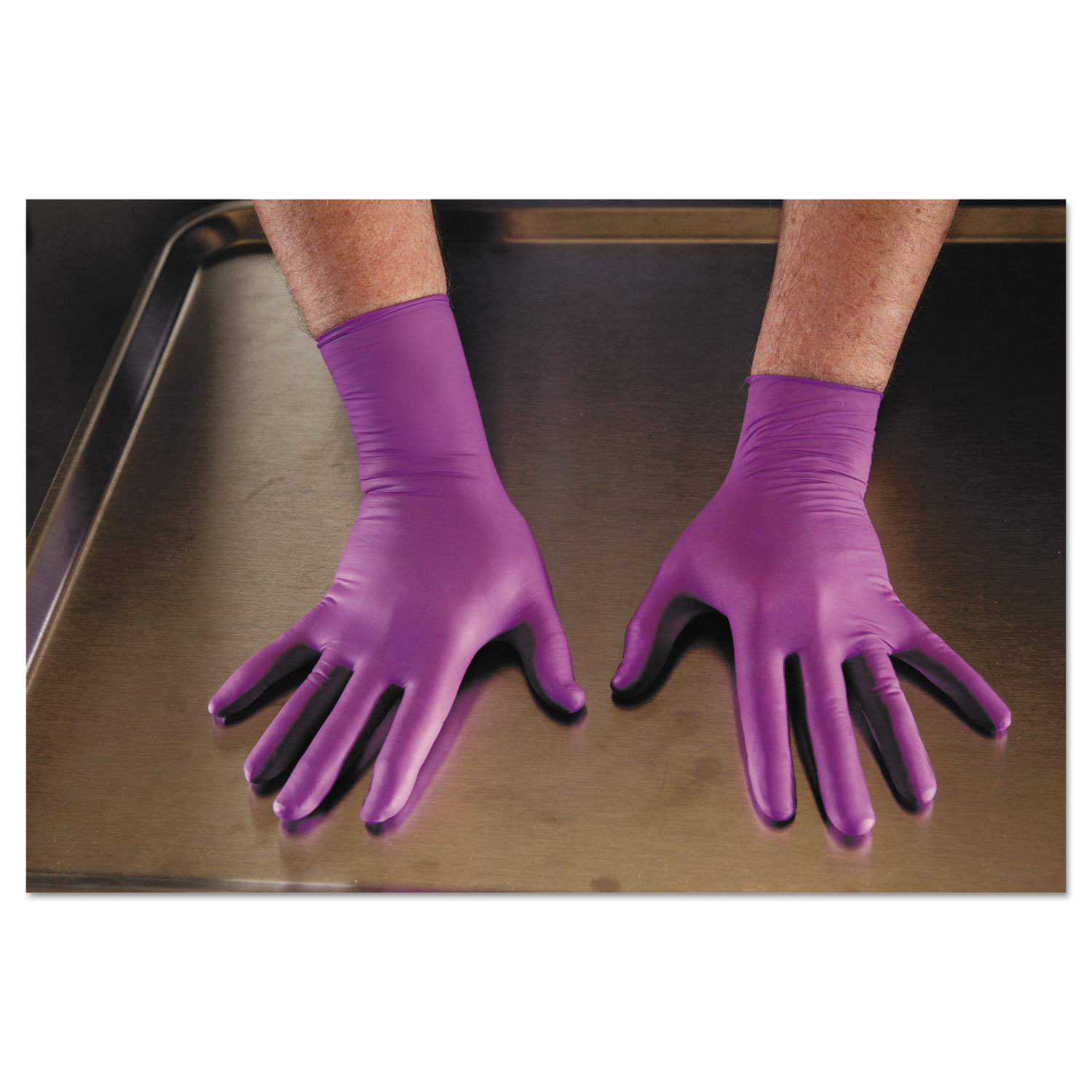  Kimberly-Clark Professional* 50603 PURPLE NITRILE Exam Gloves, 310 mm Length, Large, Purple, 500/CT (KCC50603) 