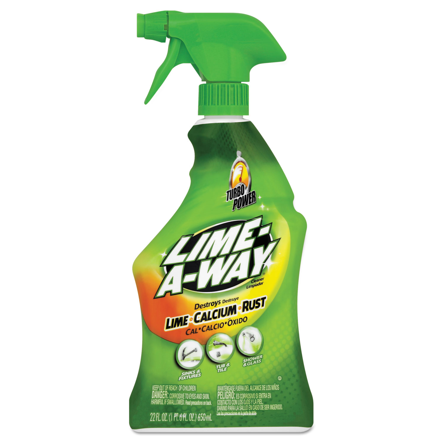  LIME-A-WAY 51700-87103 Lime, Calcium and Rust Remover, 22oz Spray Bottle (RAC87103) 