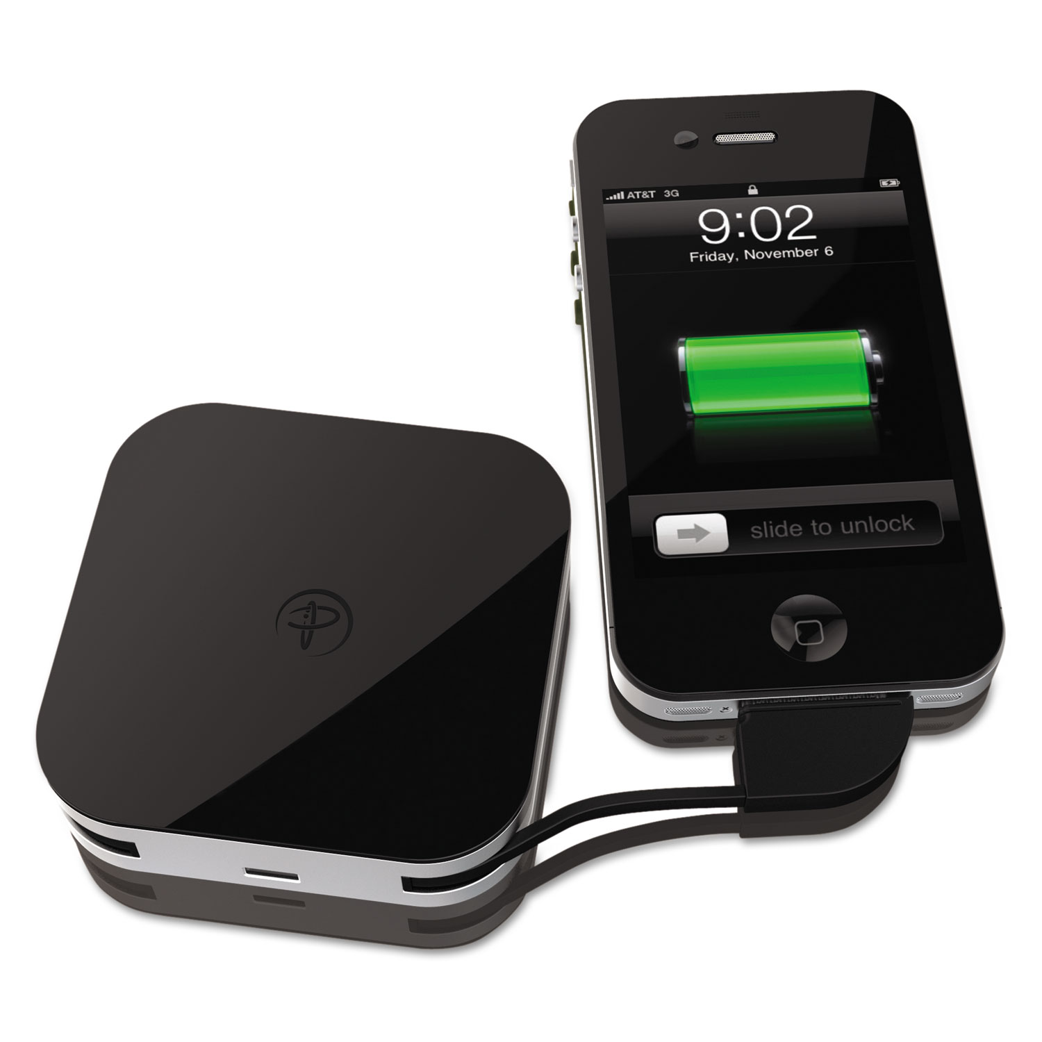 GoPower Universal Battery for iPhone 4/4S, 1850 mAh, Black