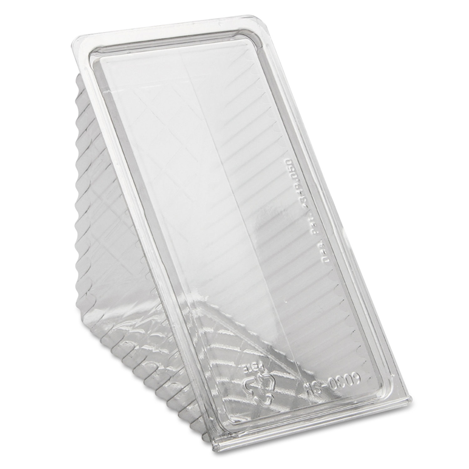  Pactiv Y11334 Hinged Lid Sandwich Wedges, Plastic, Clear, 6 1/2 x 3 x 3 1/4, 85/PK, 3 PK/CT (PCTY11334) 