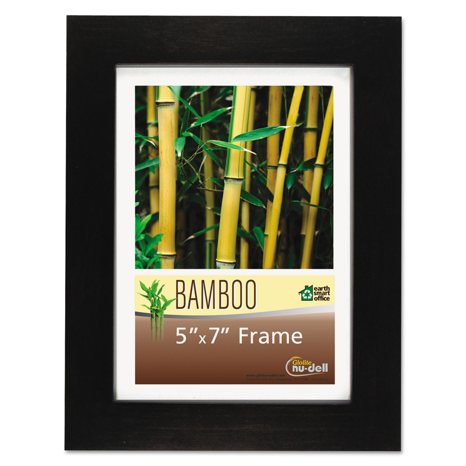  NuDell 14157 Bamboo Frame, 5 x 7, Black (NUD14157) 