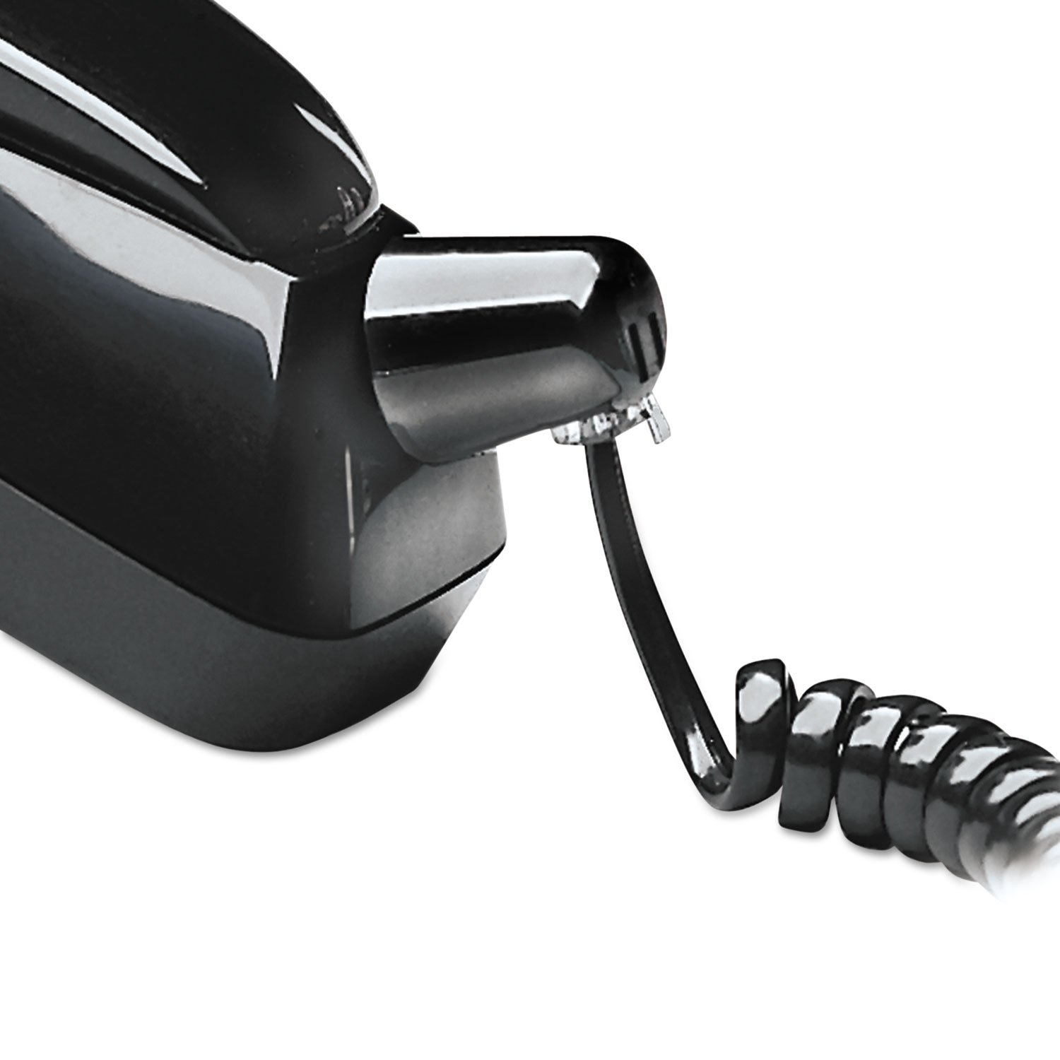  Softalk 03201 Twisstop Detangler with Coiled, 25-Foot Phone Cord, Black (SOF03201) 
