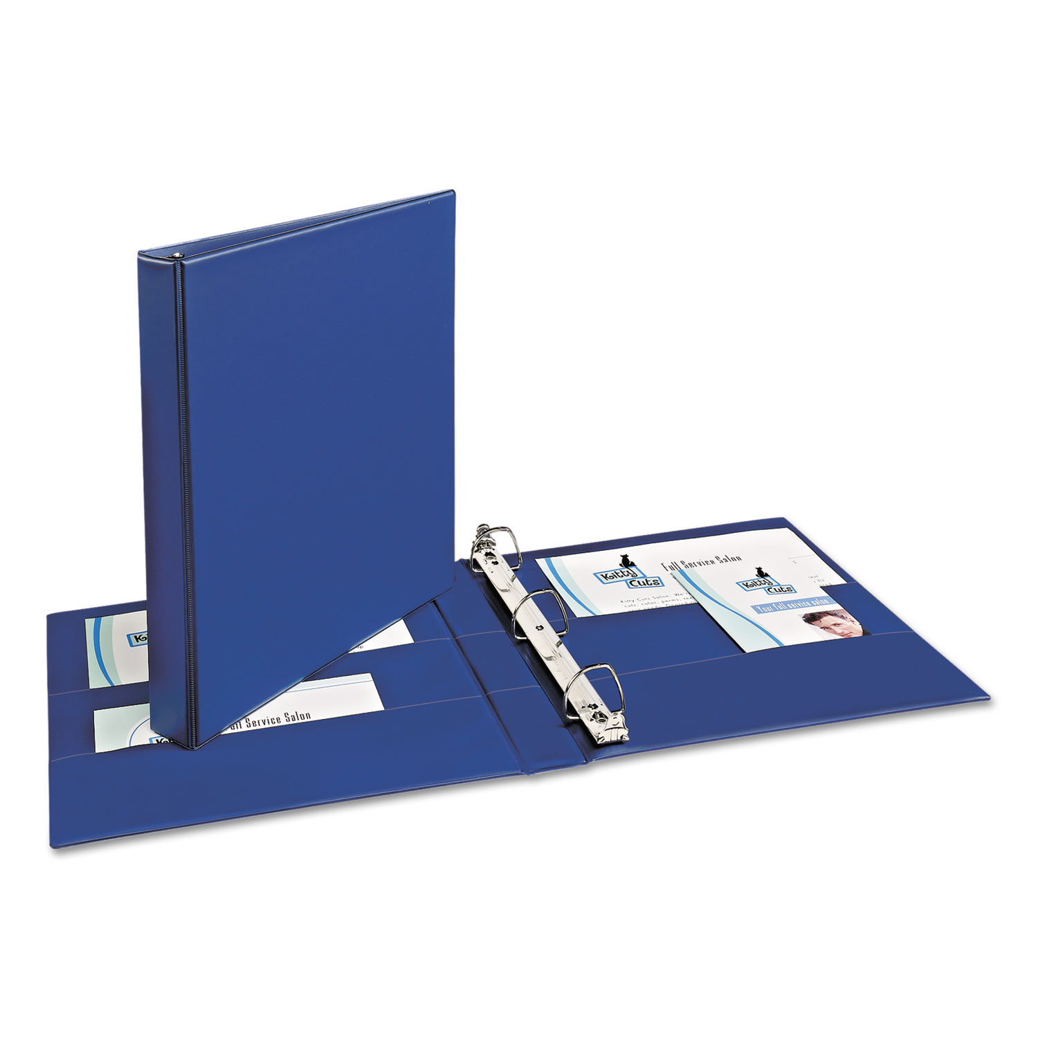 Durable Binder with Two Booster EZD Rings, 11 x 8 1/2, 1, Blue
