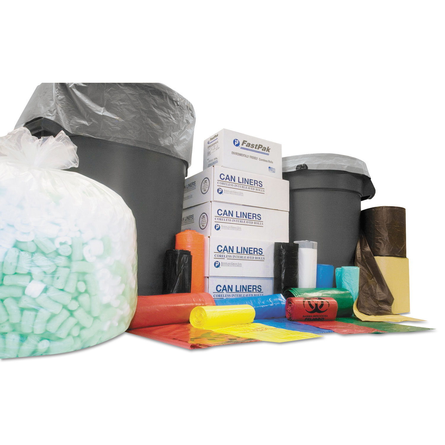 60 Gallon Natural Trash Bags, 38x58, 14mic, 200 Bags - Cleaning Ideas