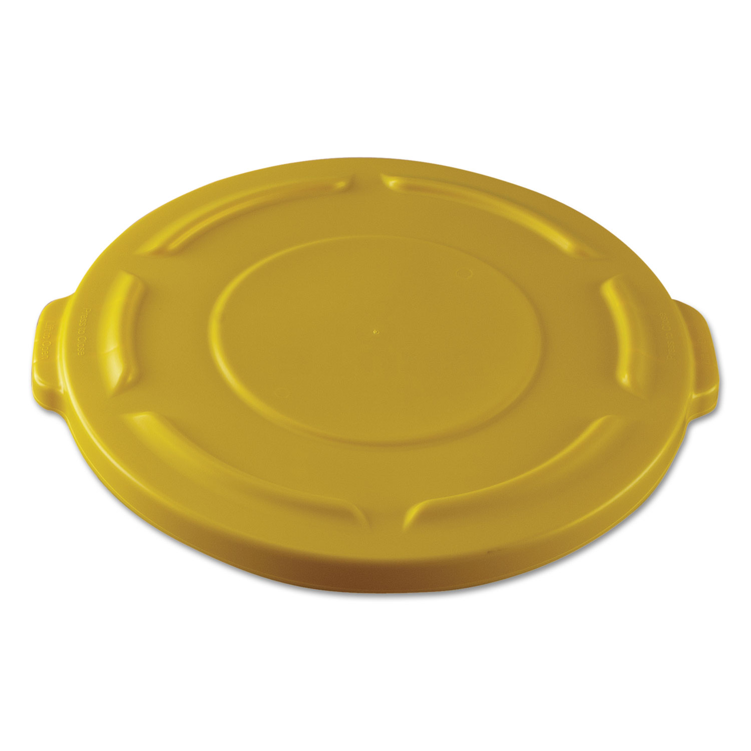 Round Flat Top Lid, for 20-Gallon Round Brute Containers, 19 4/5, dia., Yellow