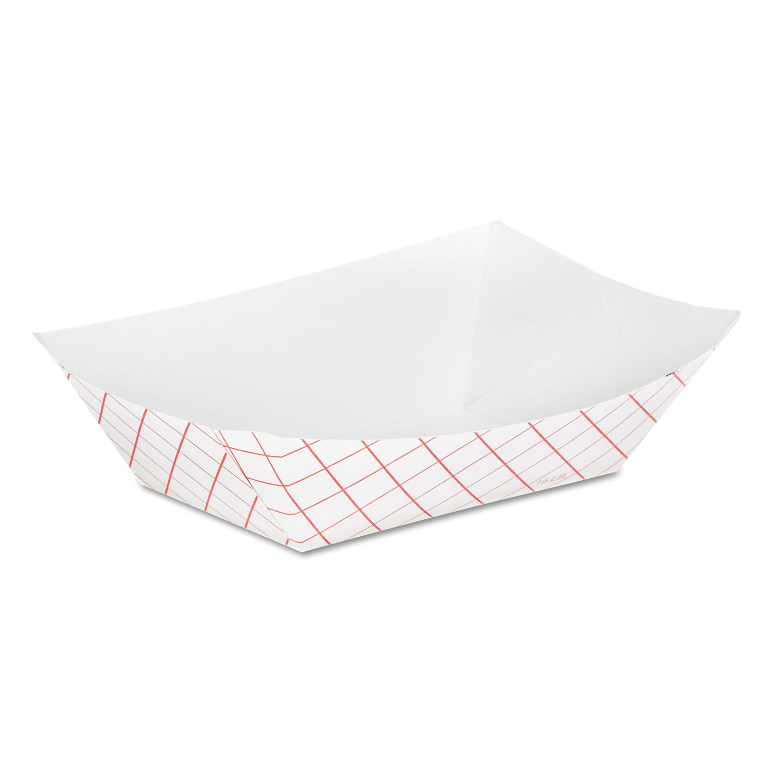  Dixie RP50 Kant Leek Clay-Coated Paper Food Tray, 0.5 lb Capacity, 5.3 x 3.75 x 1.4, Red Plaid, 1,000/Carton (DXERP50) 