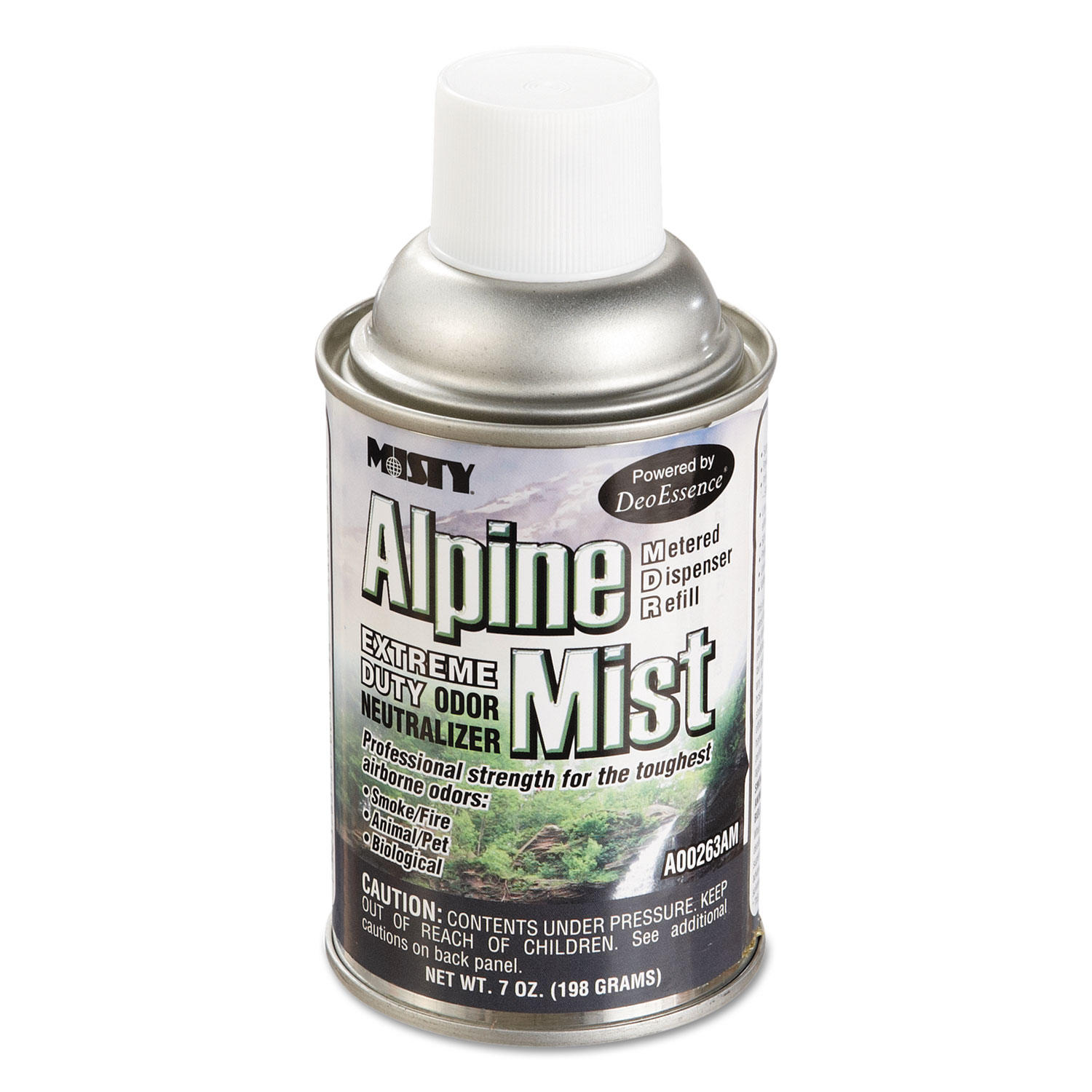 Metered Odor Neutralizer Refills, Alpine Mist, 7 oz Aerosol, 12/Carton