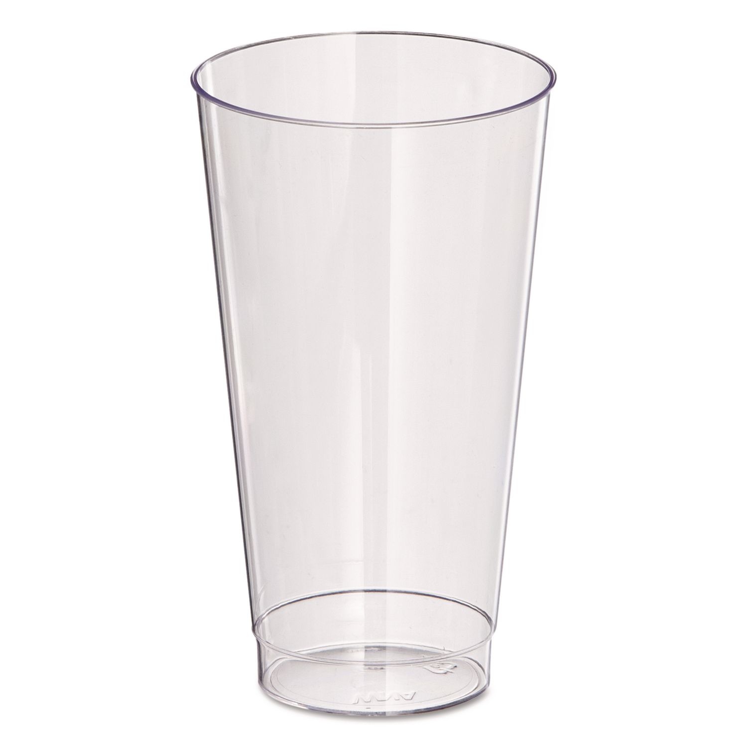 Comet Plastic Tumbler, Squat, 16 oz, Clear, 25/Pack, 20 Packs/Carton