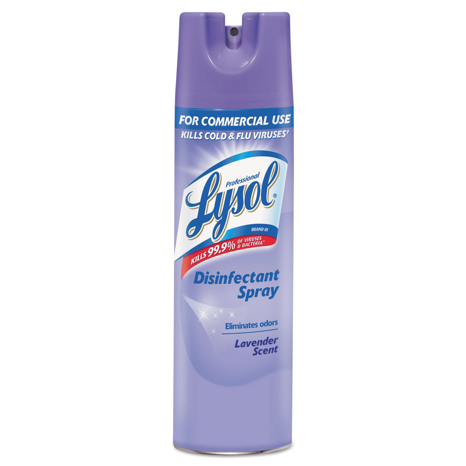Disinfectant Spray, Lavender, 19 oz Aerosol, 12 Cans/Carton