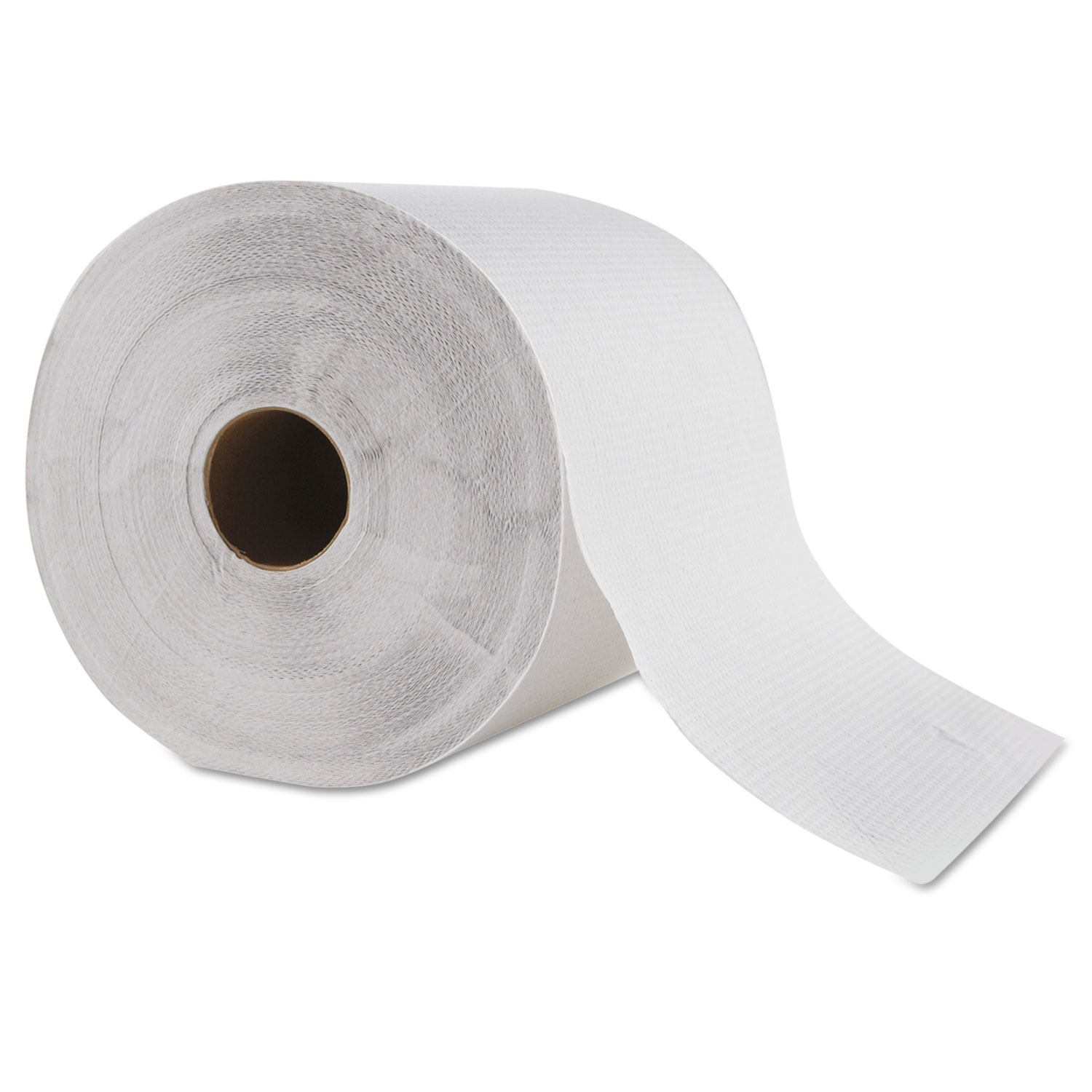 Hardwound Roll Towel, 1-Ply, White, 8 x 700 ft, 6 Roll/Carton