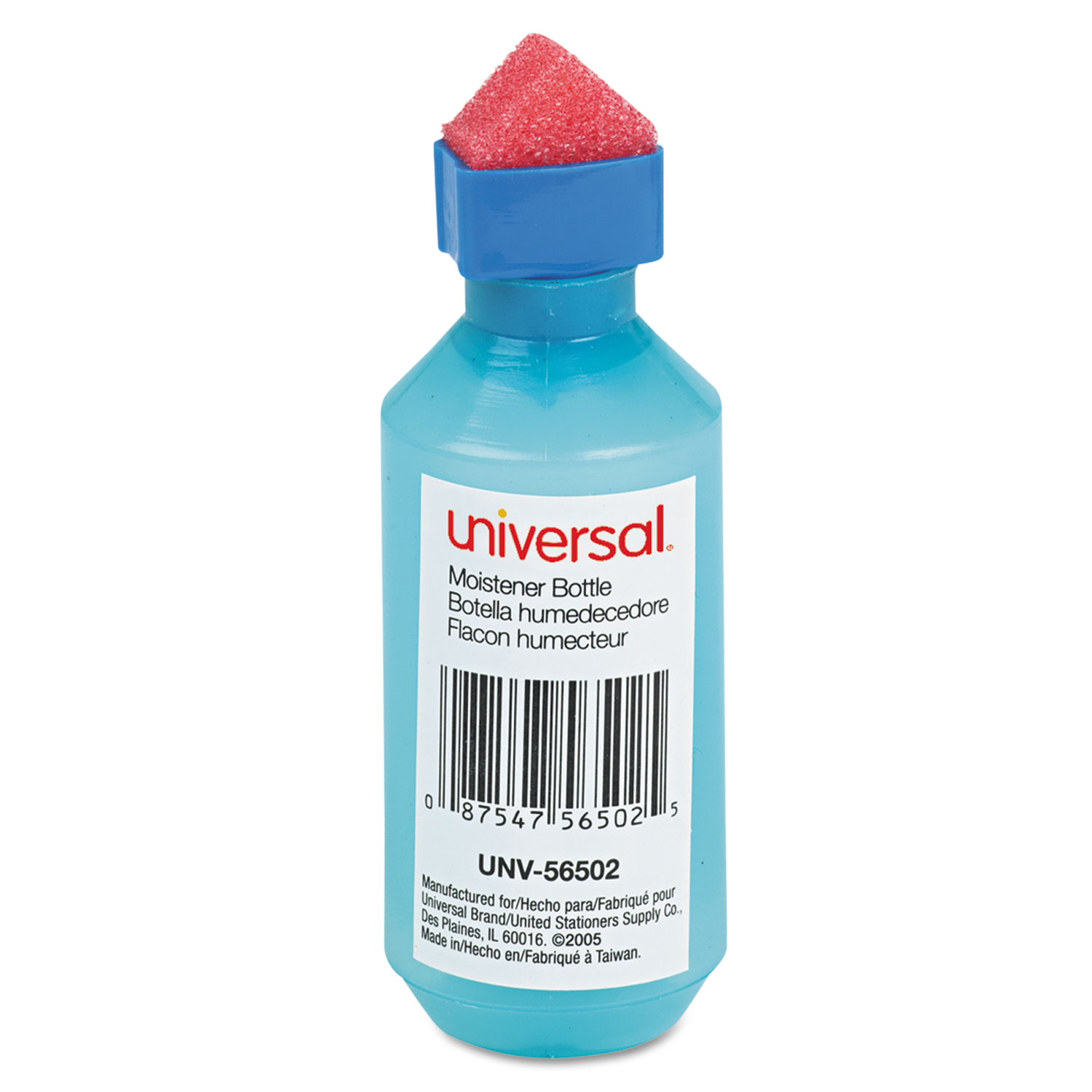  Universal UNV56502 Squeeze Bottle Moistener, 2 oz, Blue (UNV56502) 