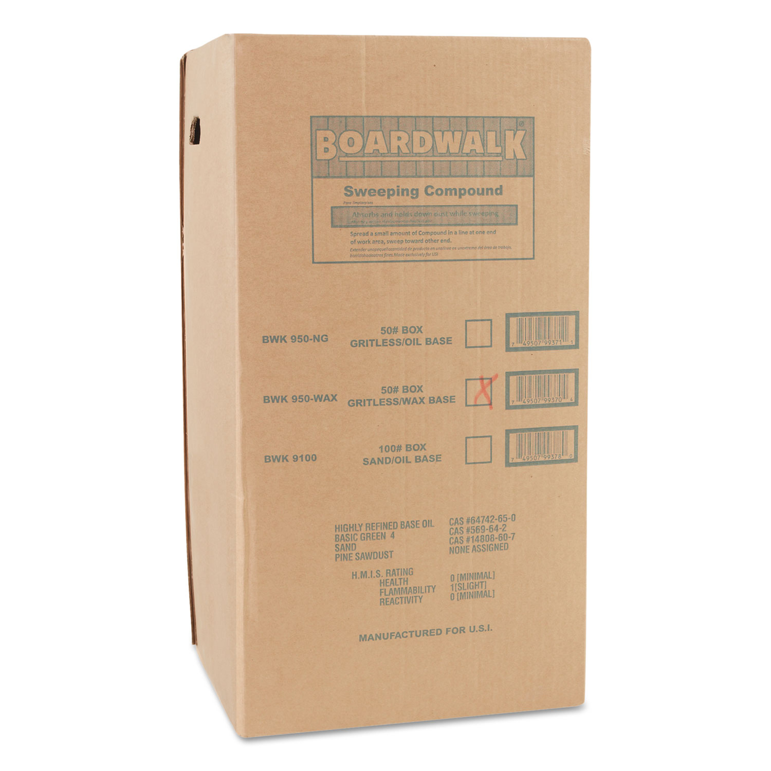  Boardwalk BWK4065 Wax Base Sweeping Compound, Granular, 50 lb Box (BWK4065) 
