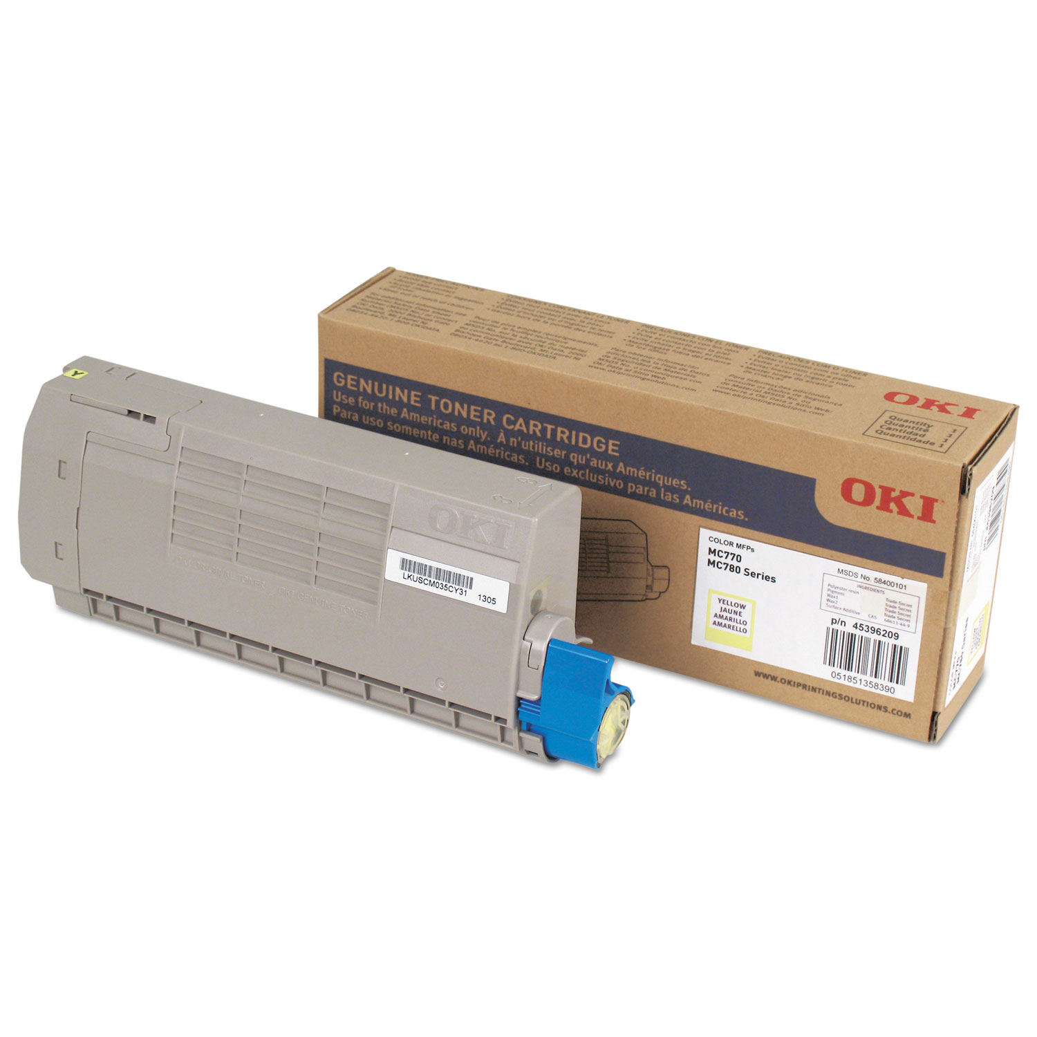 45396209 Toner, 11,500 Page-Yield, Yellow