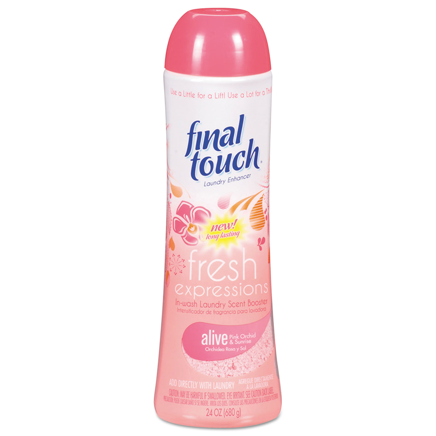 Fresh Expressions In-Wash Laundry Scent Booster, 24 oz, Powder, Pnk Orchid, 6/CT