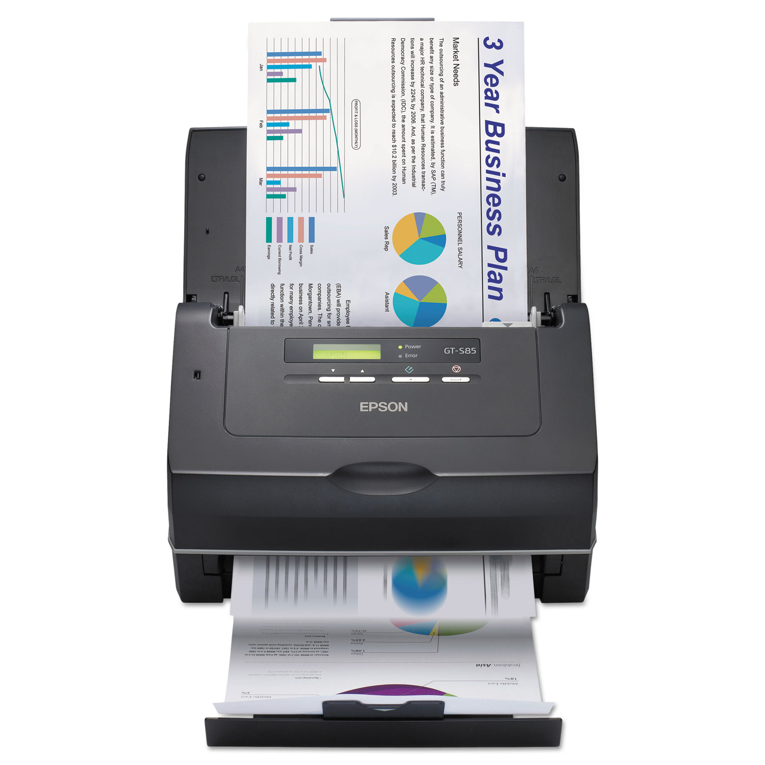 WorkForce Pro GT-S85 Scanner, 600 x 600 dpi, 75 Sheet Automatic Document Feeder