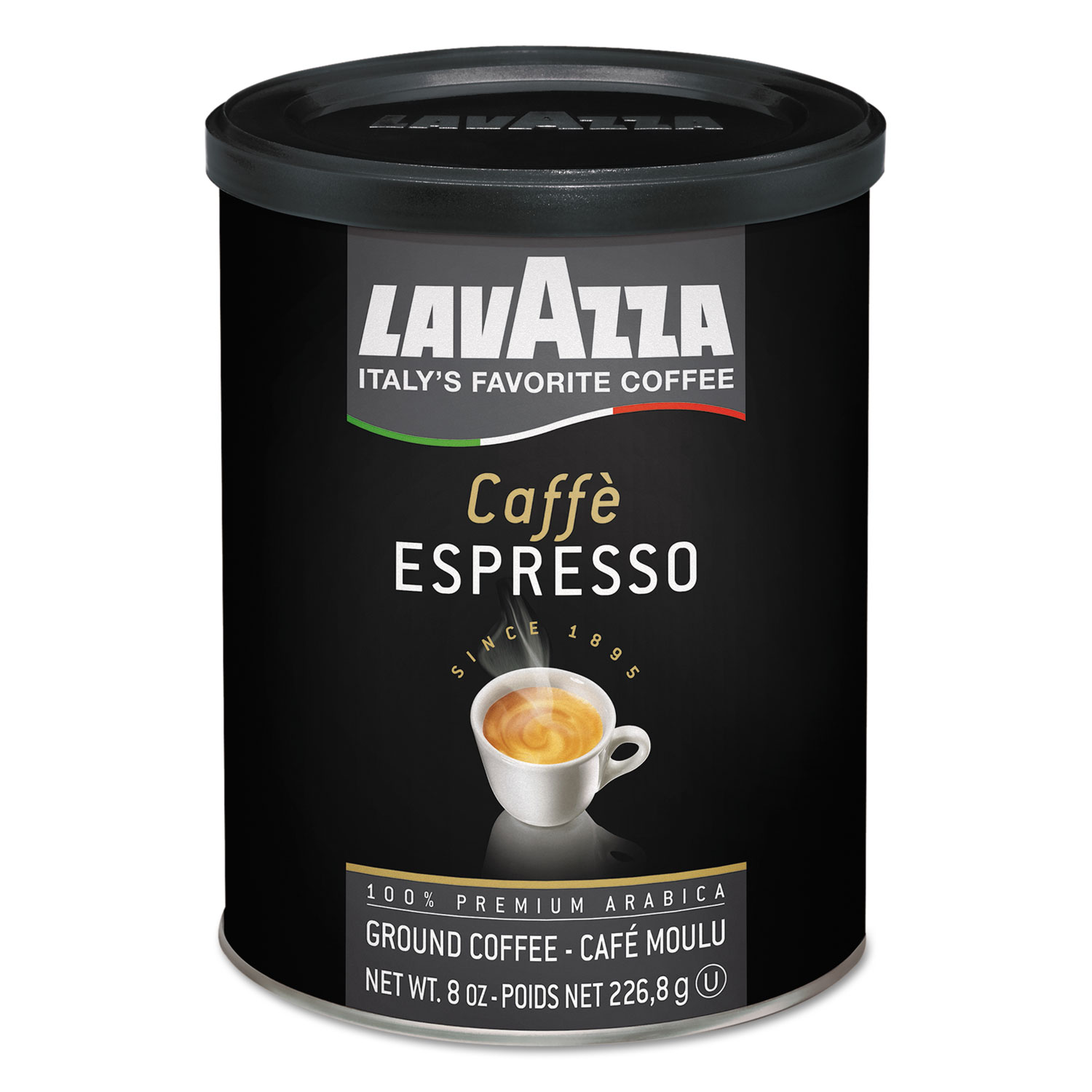  Lavazza 1450 Caffe Espresso Ground Coffee, Medium Roast, 8 oz Can (LAV1450) 