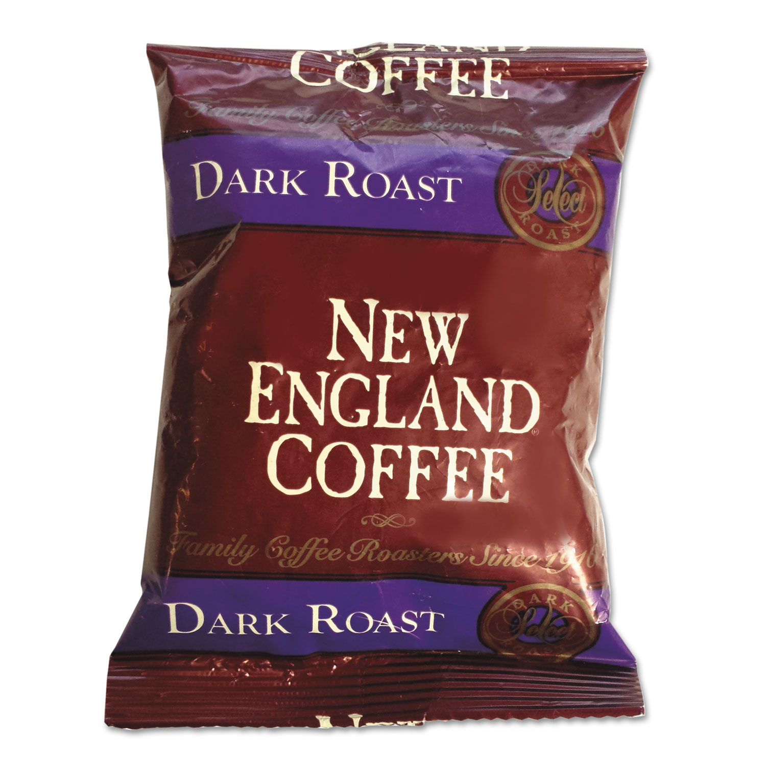  New England Coffee 026190 Coffee Portion Packs, French Dark Roast, 2.5 oz Pack, 24/Box (NCF026190) 