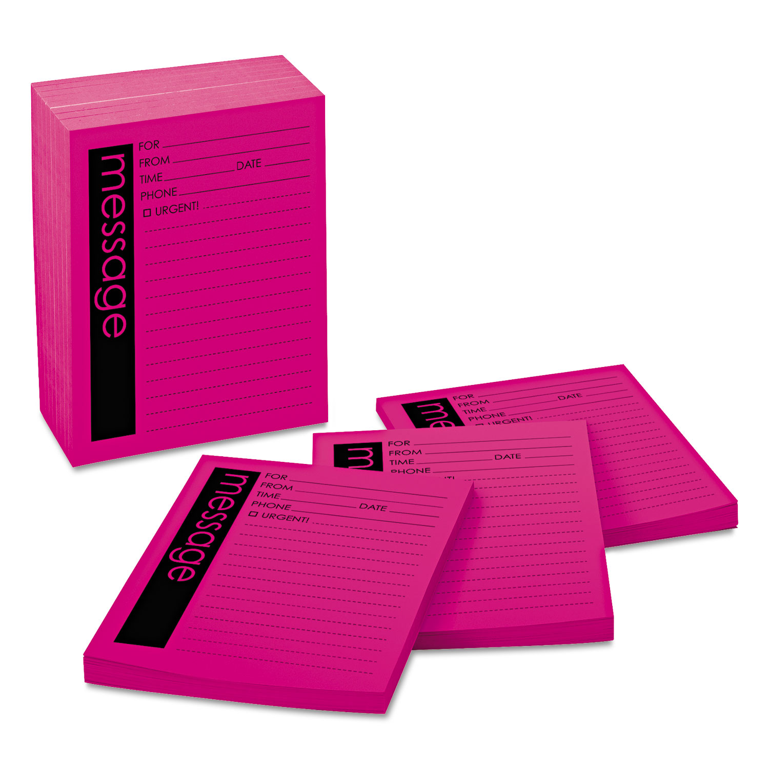  Post-it Notes Super Sticky 7662-12-SS Self-Stick Message Pad, 4 x 5, Pink, 50-Sheet, 12/Pack (MMM766212SS) 