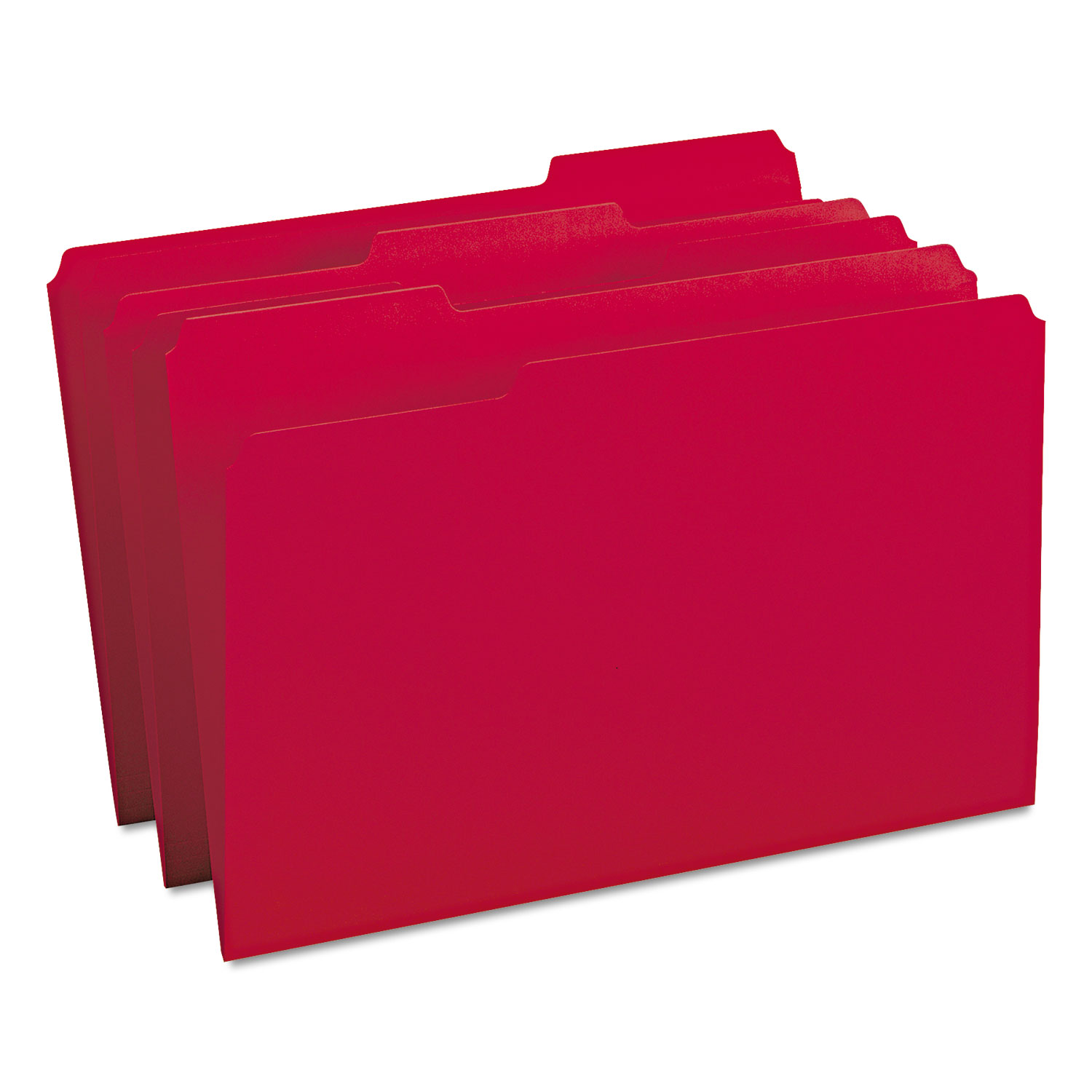  Smead 17743 Colored File Folders, 1/3-Cut Tabs, Legal Size, Red, 100/Box (SMD17743) 