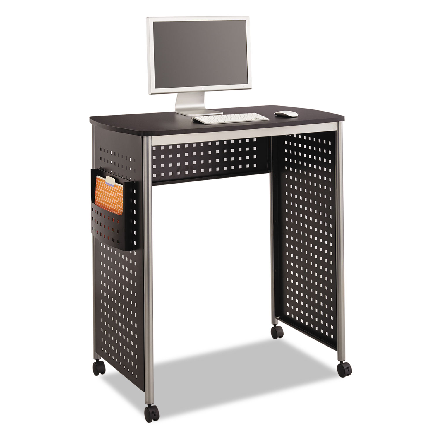 Scoot Stand-Up Workstation, 39 1/2w x 23 1/4d x 42h, Black