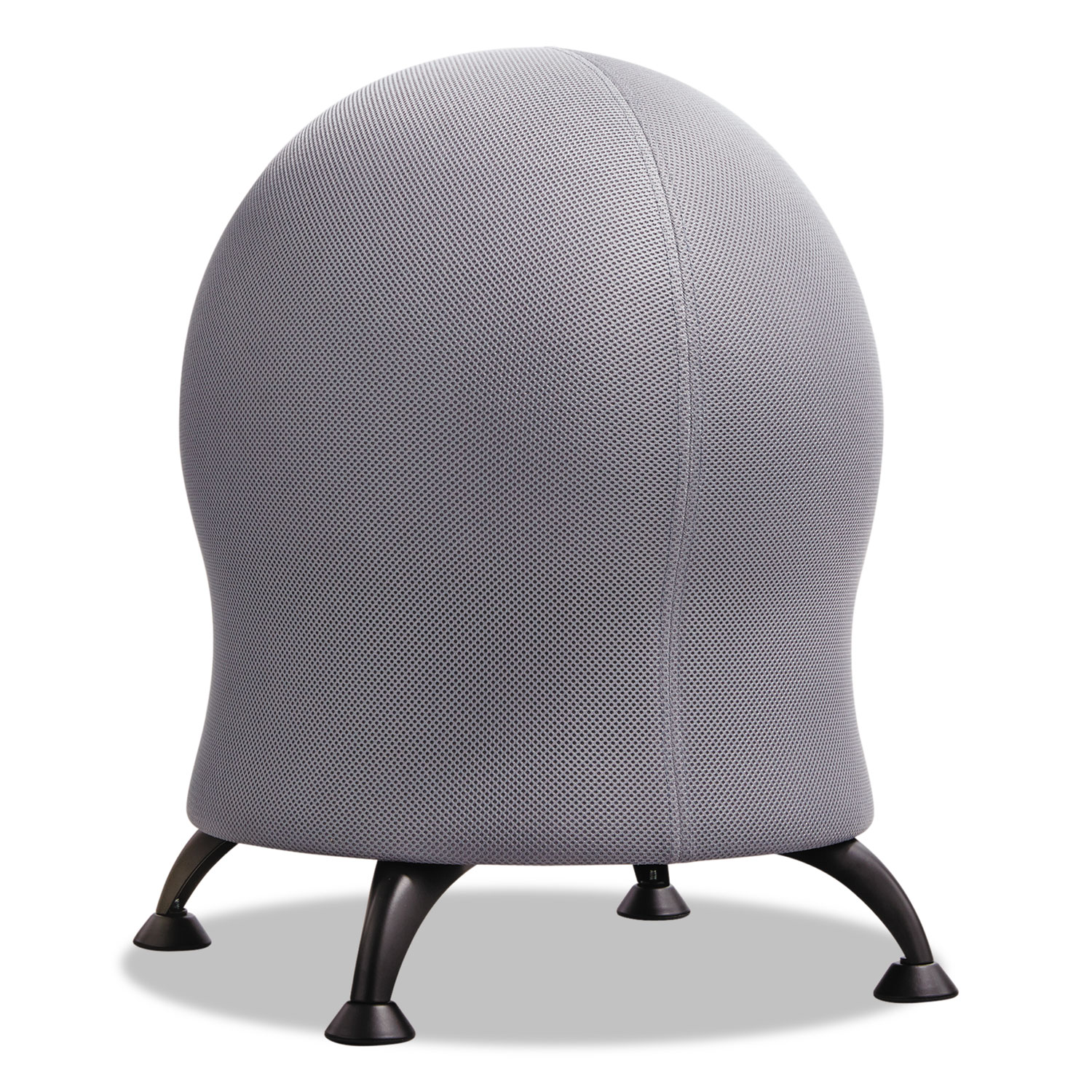  Safco 4750GR Zenergy Ball Chair, Gray Seat/Gray Back, Black Base (SAF4750GR) 