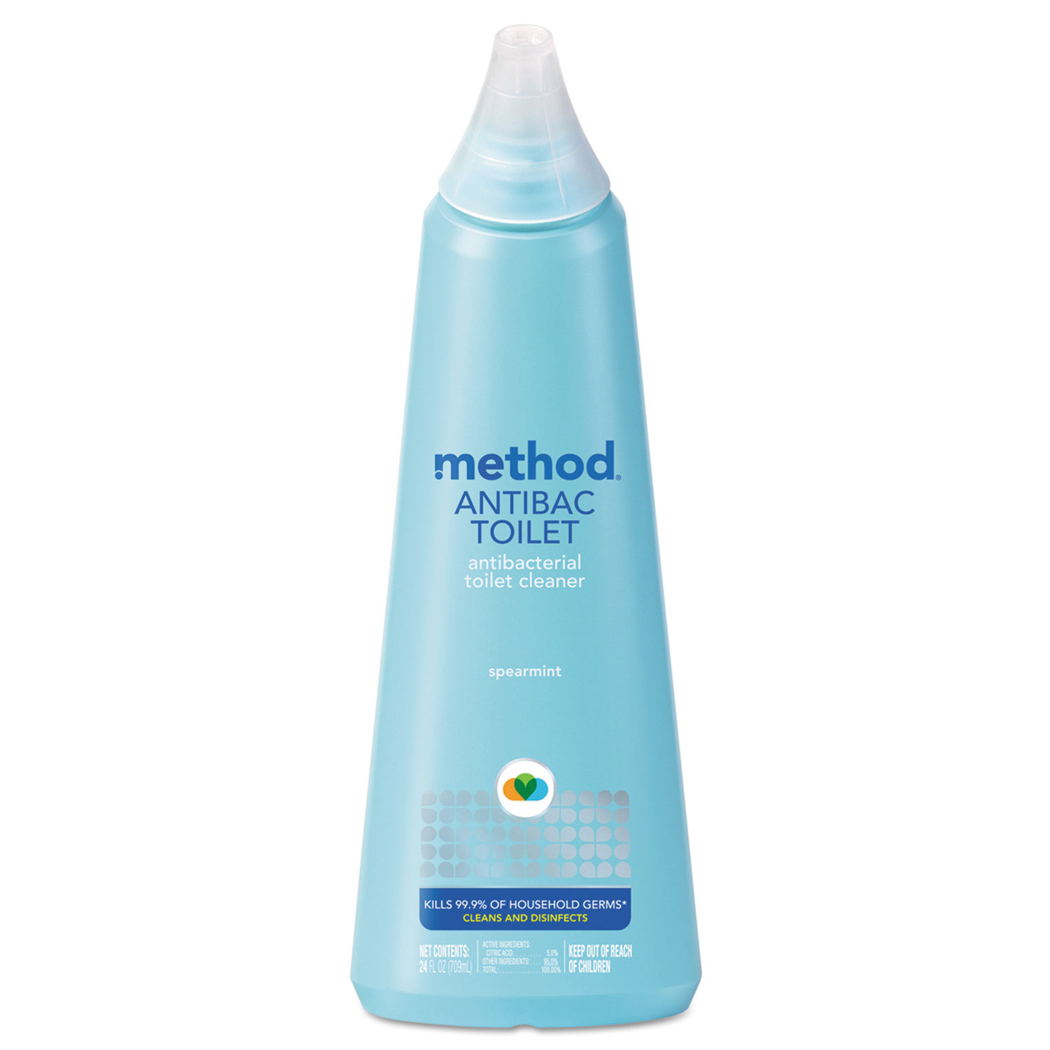  Method 01221 Antibacterial Toilet Cleaner, Spearmint, 24 oz Bottle (MTH01221) 