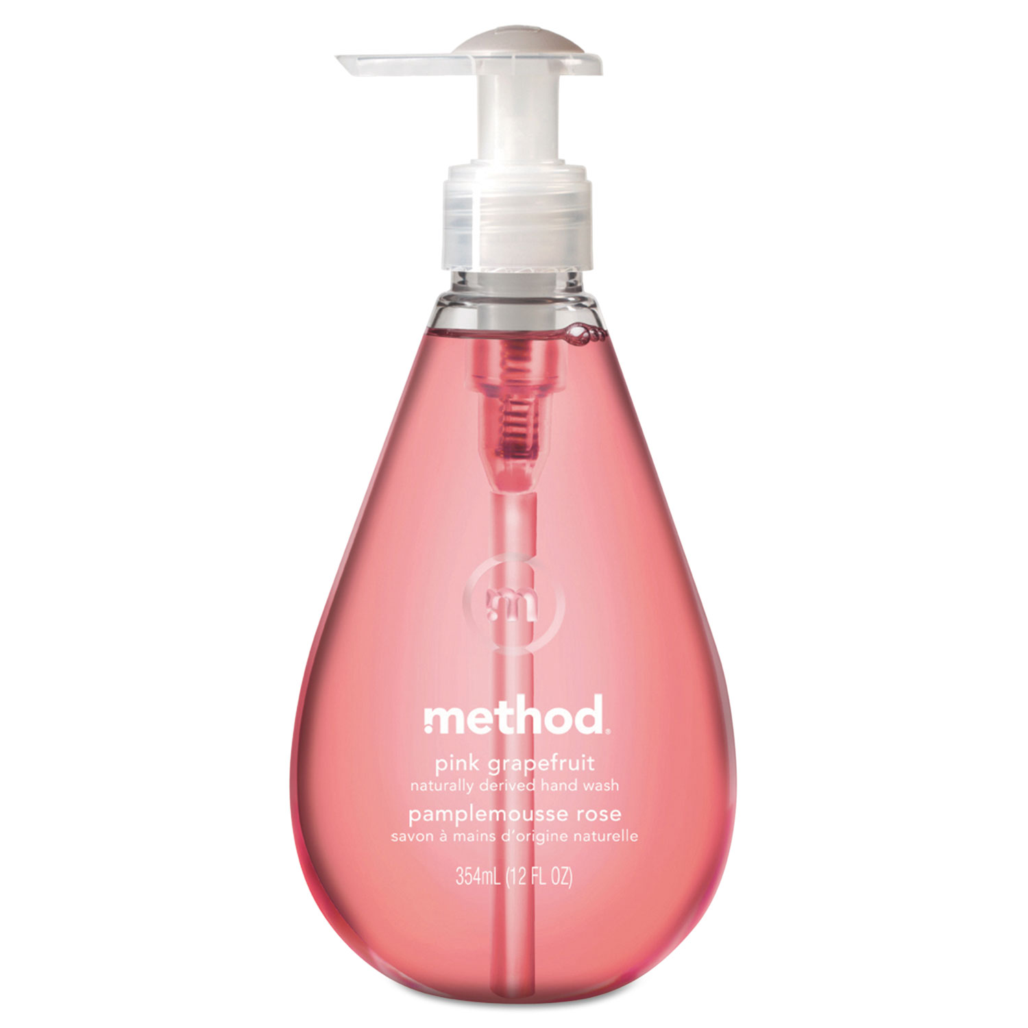 Gel Hand Wash, Pink Grapefruit, 12 oz Pump Bottle