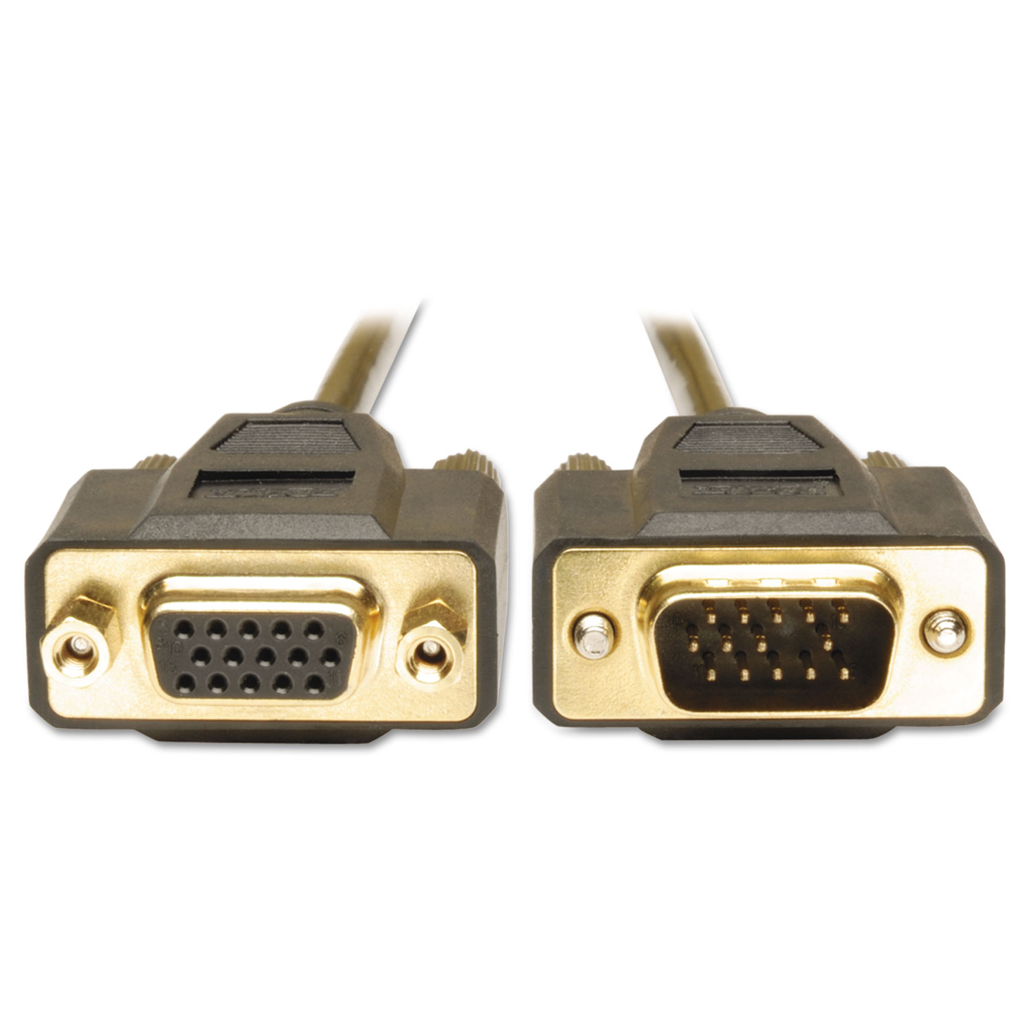  Tripp Lite P510-006 VGA Monitor Extension Cable, 640 x 480 (HD15 M/F), 6 ft., Black (TRPP510006) 