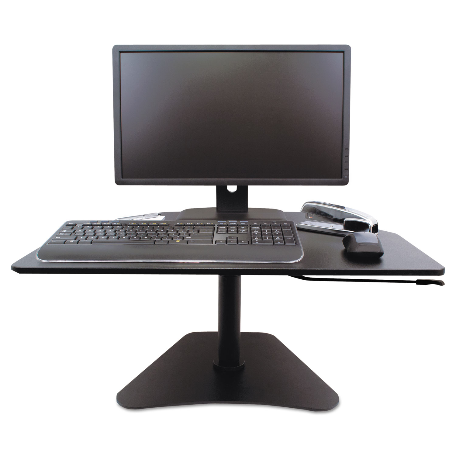 High Rise Adjustable Stand Up Desk 28w X 23d X 16 75h Black